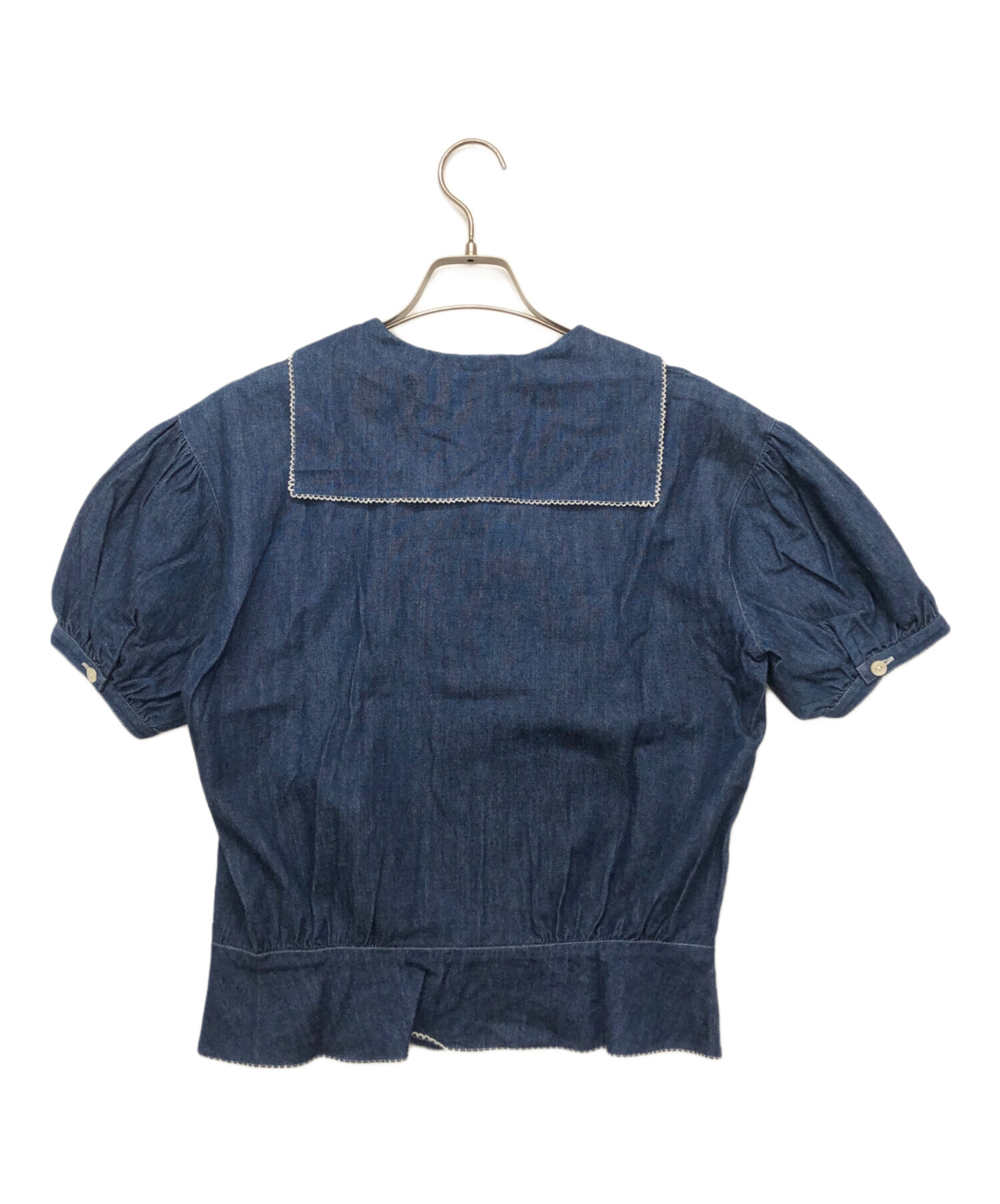 インゲボルグ★セットアップ★フリル★ダークグレーデニムジャケット/ティアードSK 中古・古着通販】INGEBORG (インゲボルグ) デニムスカートセットアップ