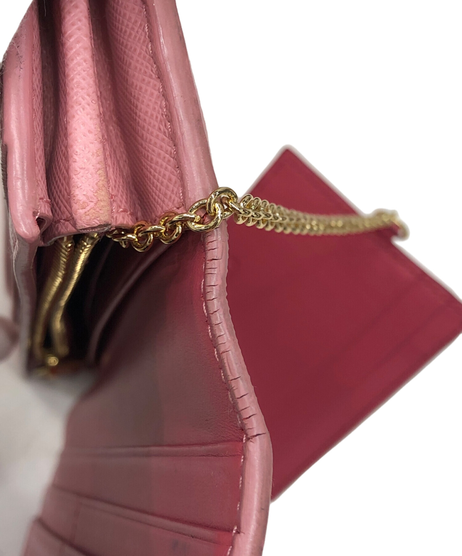 中古・古着通販】PRADA (プラダ) SAFFIANO FIOCCO 長財布 ピンク 