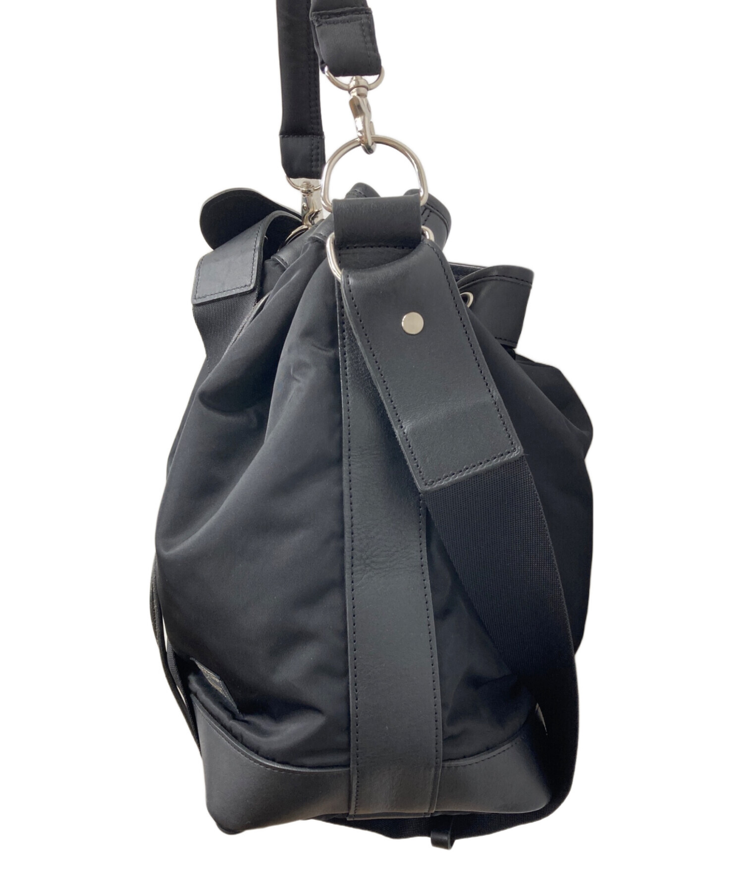 中古・古着通販】PORTER (ポーター) DRAWSTRING BAG (L) ブラック 