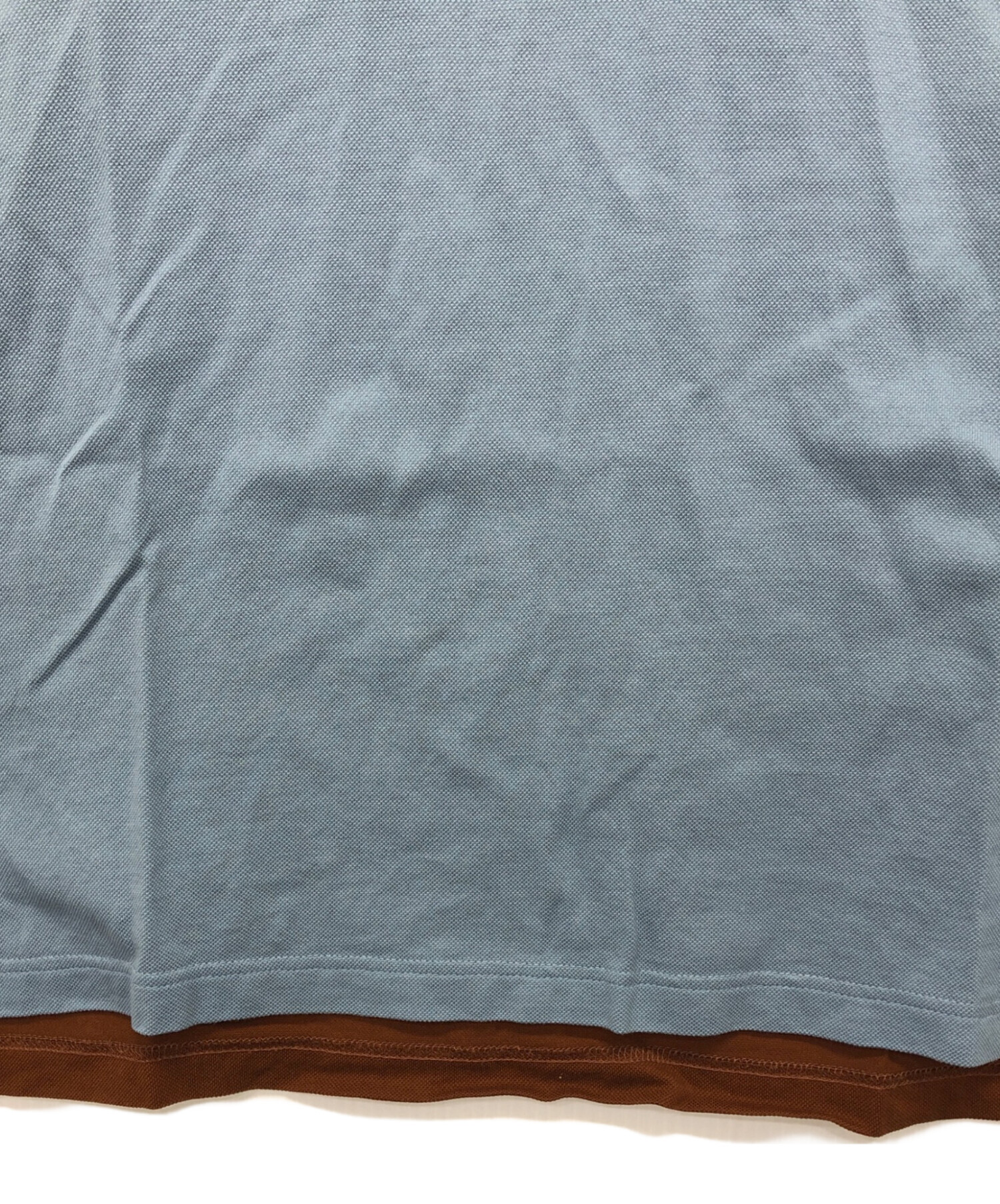 中古・古着通販】PRADA (プラダ) 切替ポロシャツ ブラウン サイズ:L 