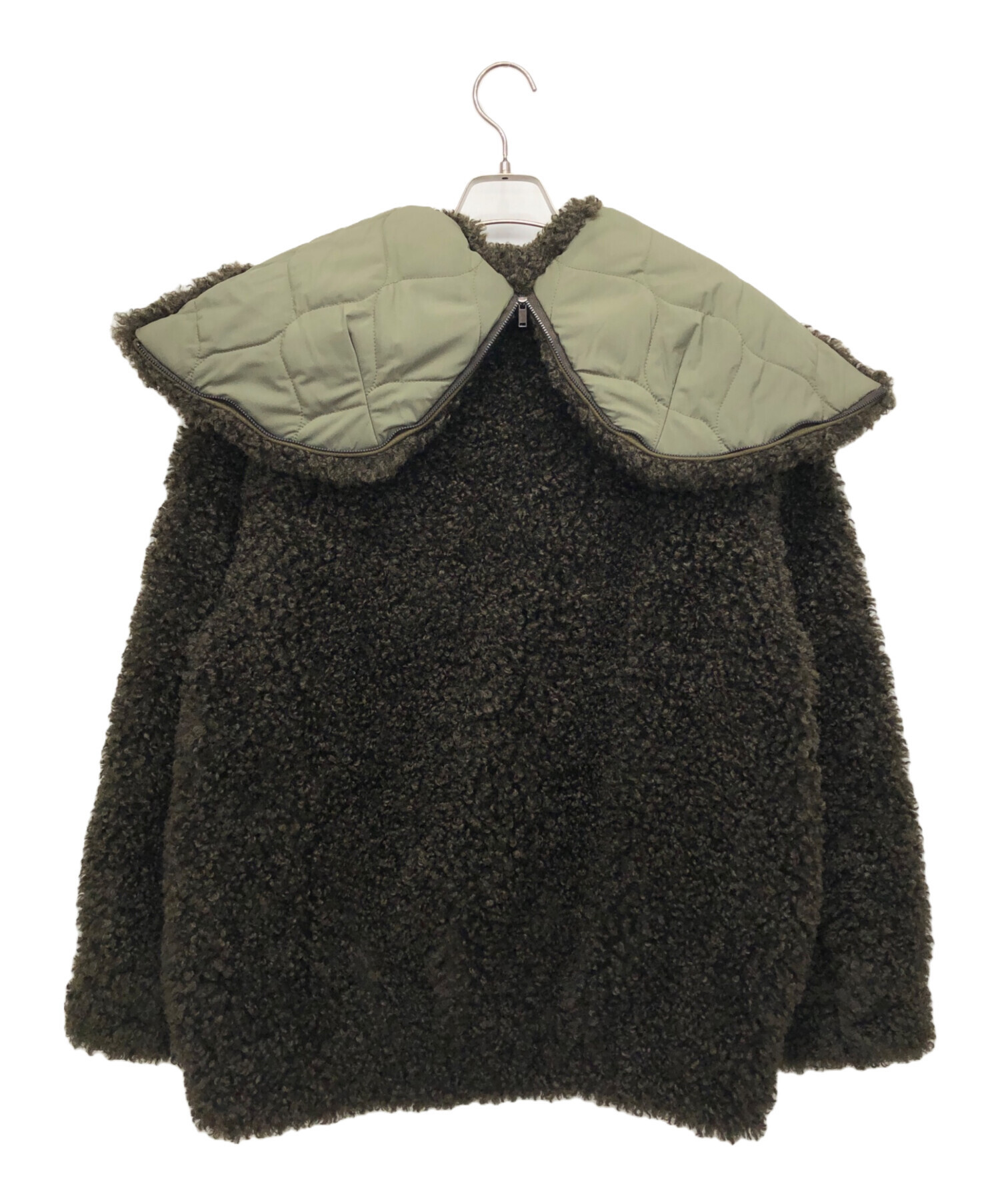 AP STUDIO カーリーフーディブルゾン AP STUDIO Vegancodeカーリー