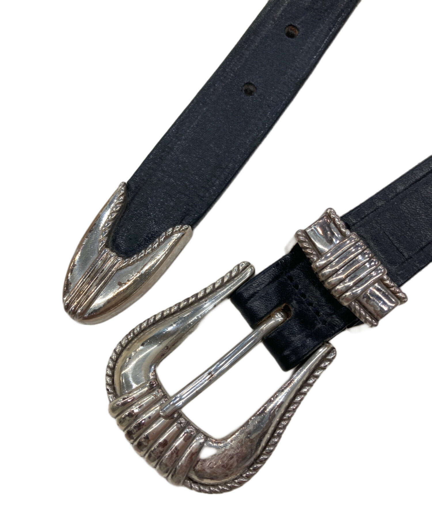 中古・古着通販】TORY LEATHER (トリーレザー) Sliver Buckle Belt