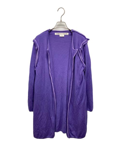 COMME des GARÇONS HOMME 紫 スエット生地カーディガン 中古・古着通販】COMME des GARCONS (コムデギャルソン) カーディガン