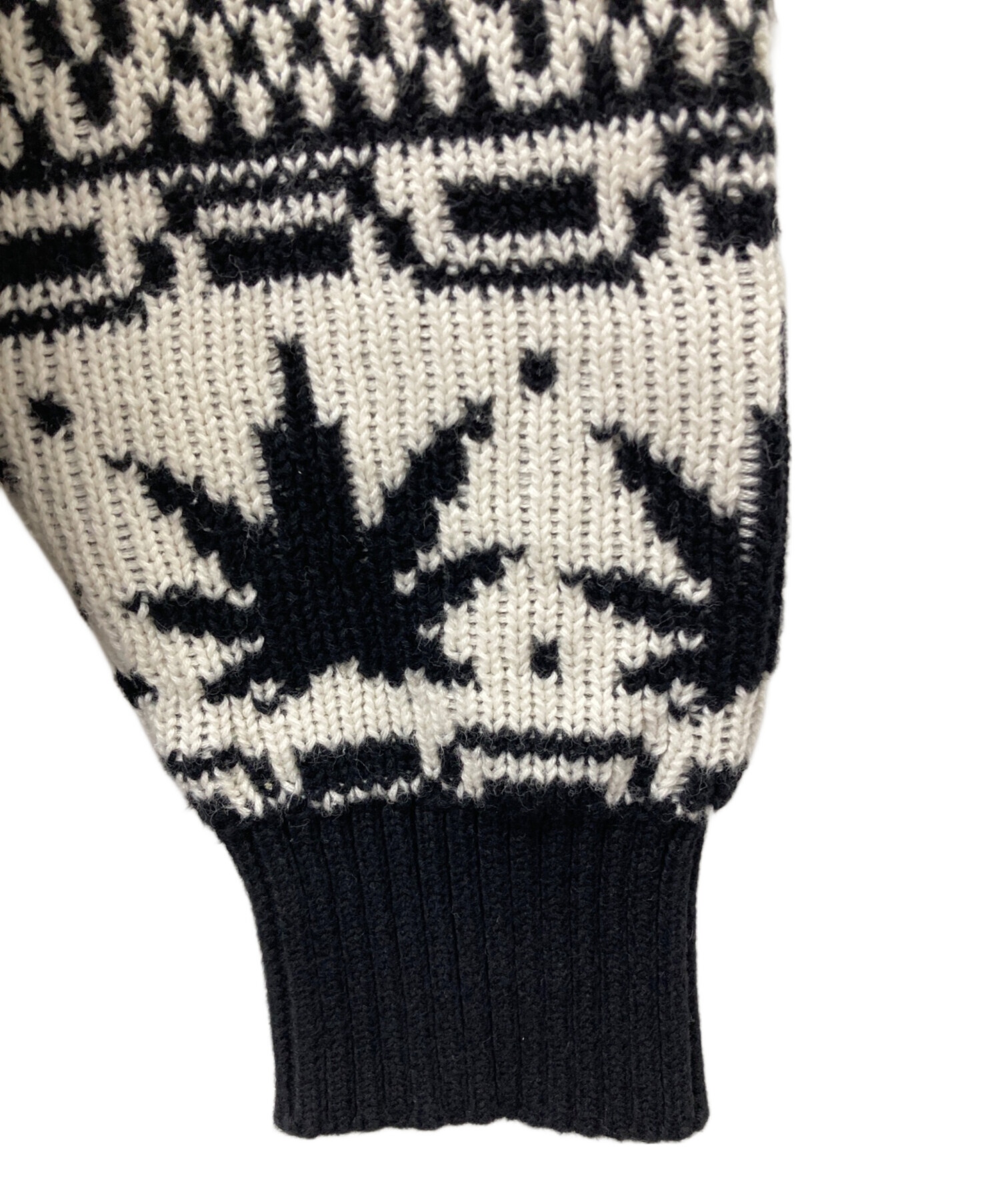中古・古着通販】HUF (ハフ) APRES CREWNECK SWEATER ブラック サイズ 