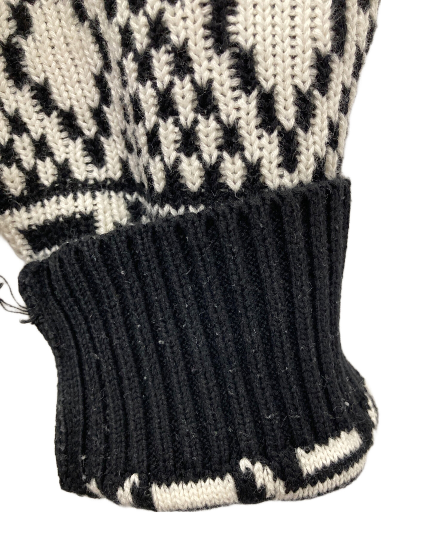 中古・古着通販】HUF (ハフ) APRES CREWNECK SWEATER ブラック サイズ 