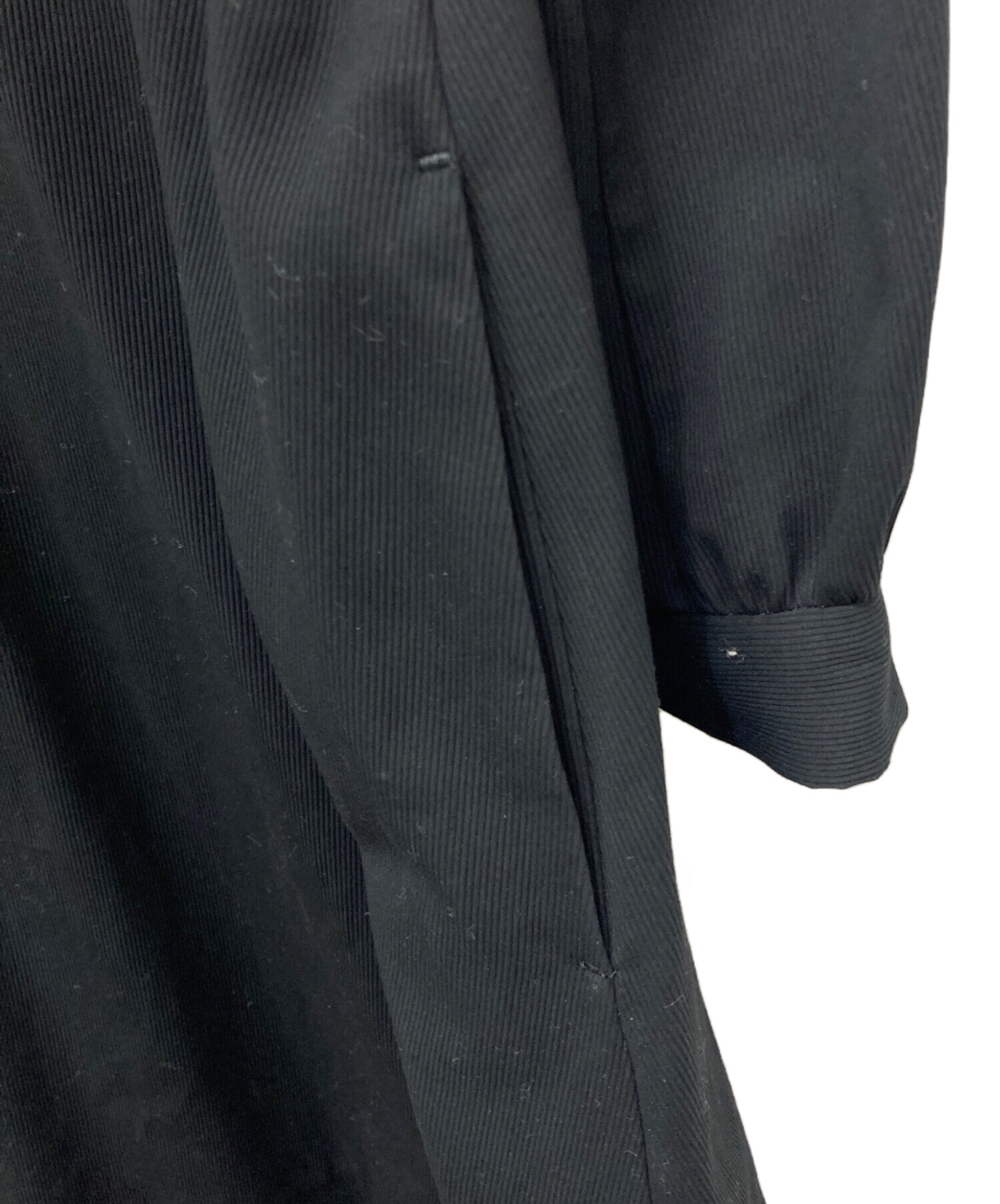 中古・古着通販】BACCA (バッカ) コットンピケシャツドレス ブラック