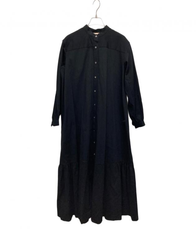 中古・古着通販】BACCA (バッカ) コットンピケシャツドレス ブラック
