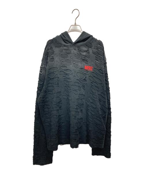 中古・古着通販】DIESEL (ディーゼル) T-CRANE-LS-HOOD ブラック