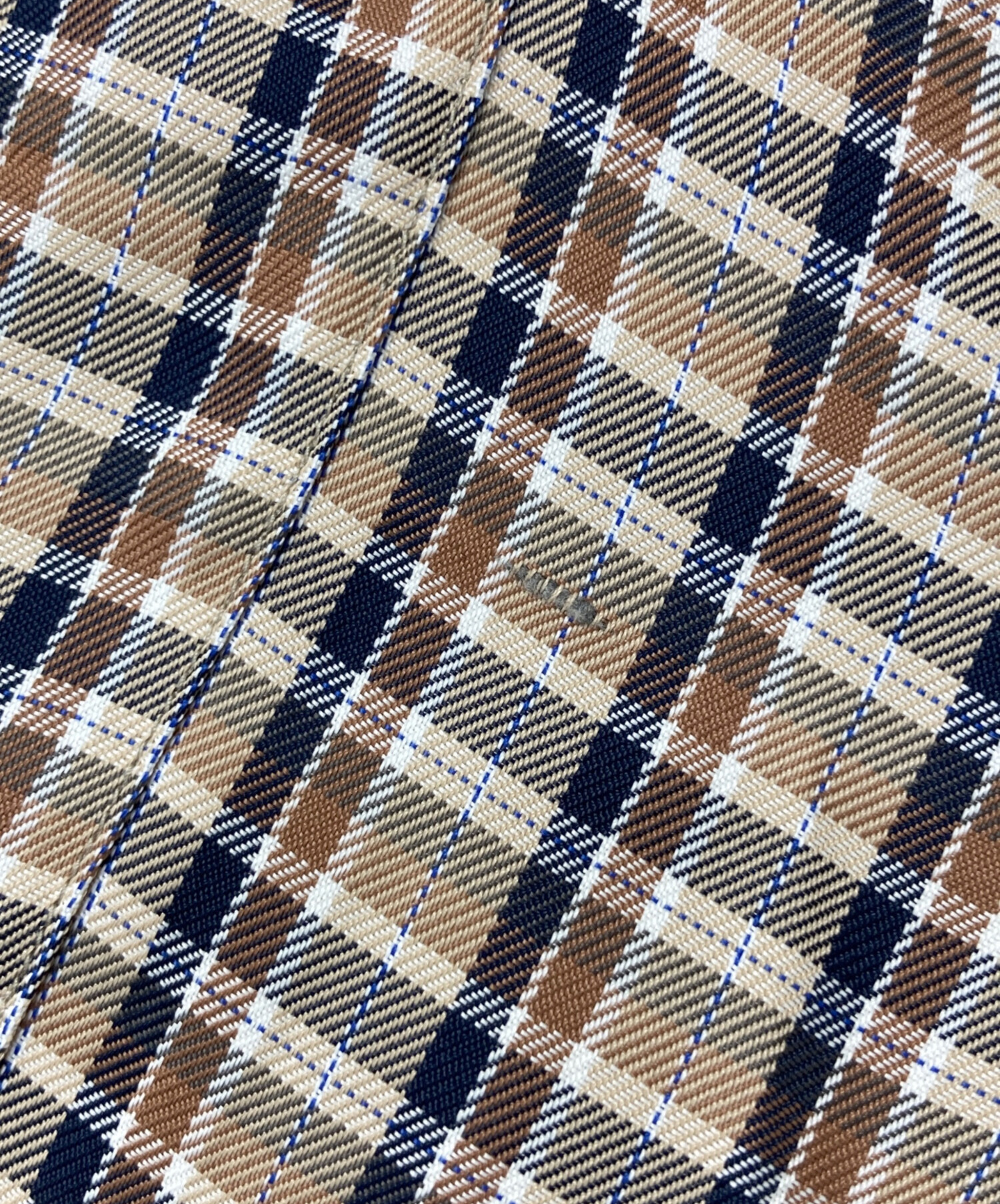 中古・古着通販】Name. (ネーム) レーヨンチェックシャツ ベージュ