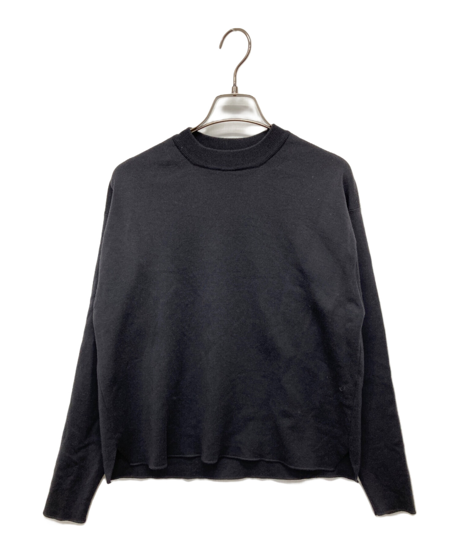 中古・古着通販】BATONER (バトナ―) 32G SMOOTH WOOL CREW NECK