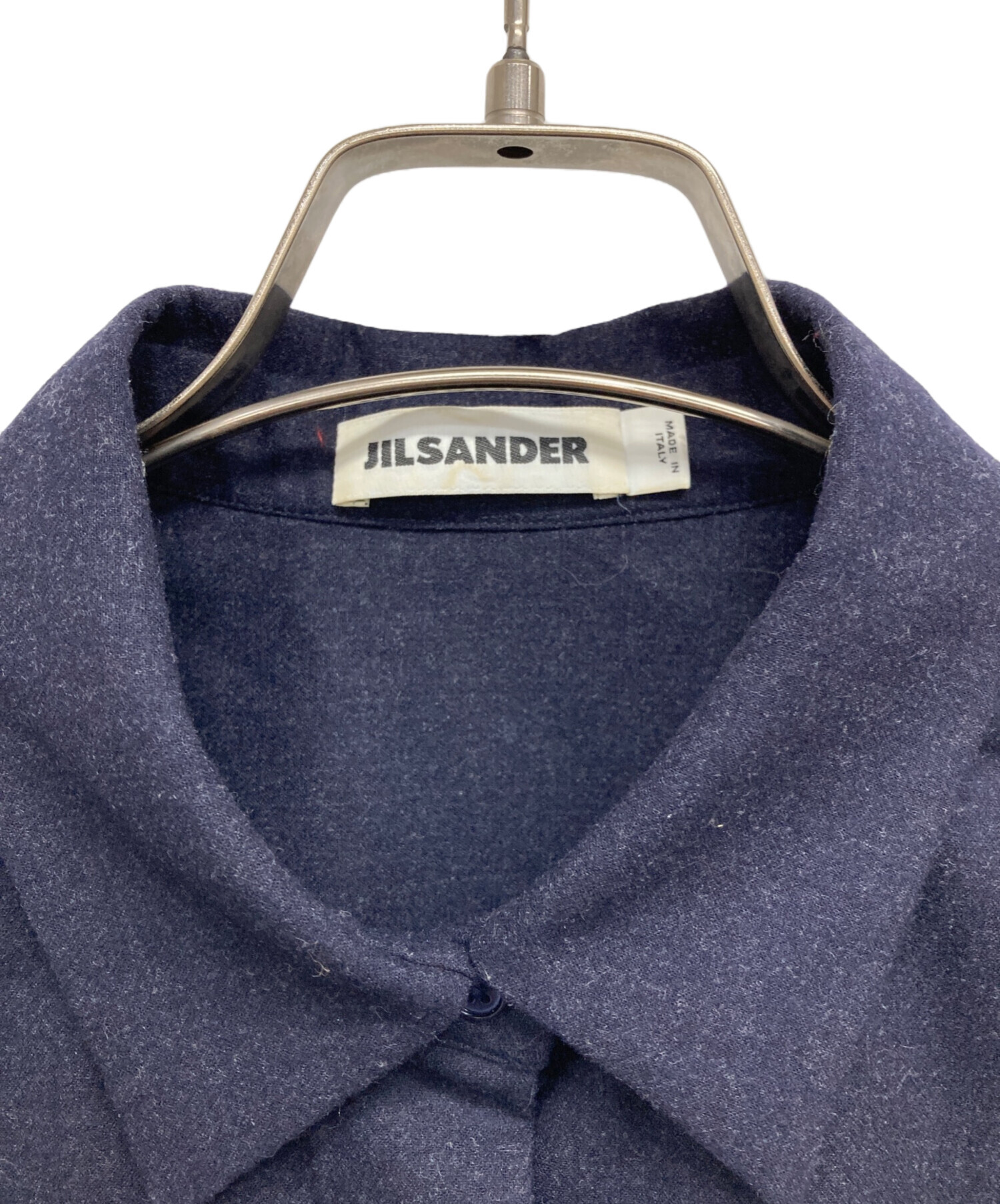 【極美品】JIL SANDER 2wayカラー ジャケット 紺 34 国内正規品 極美品】JIL SANDER 2wayカラー ジャケット 紺 34 国内正規品