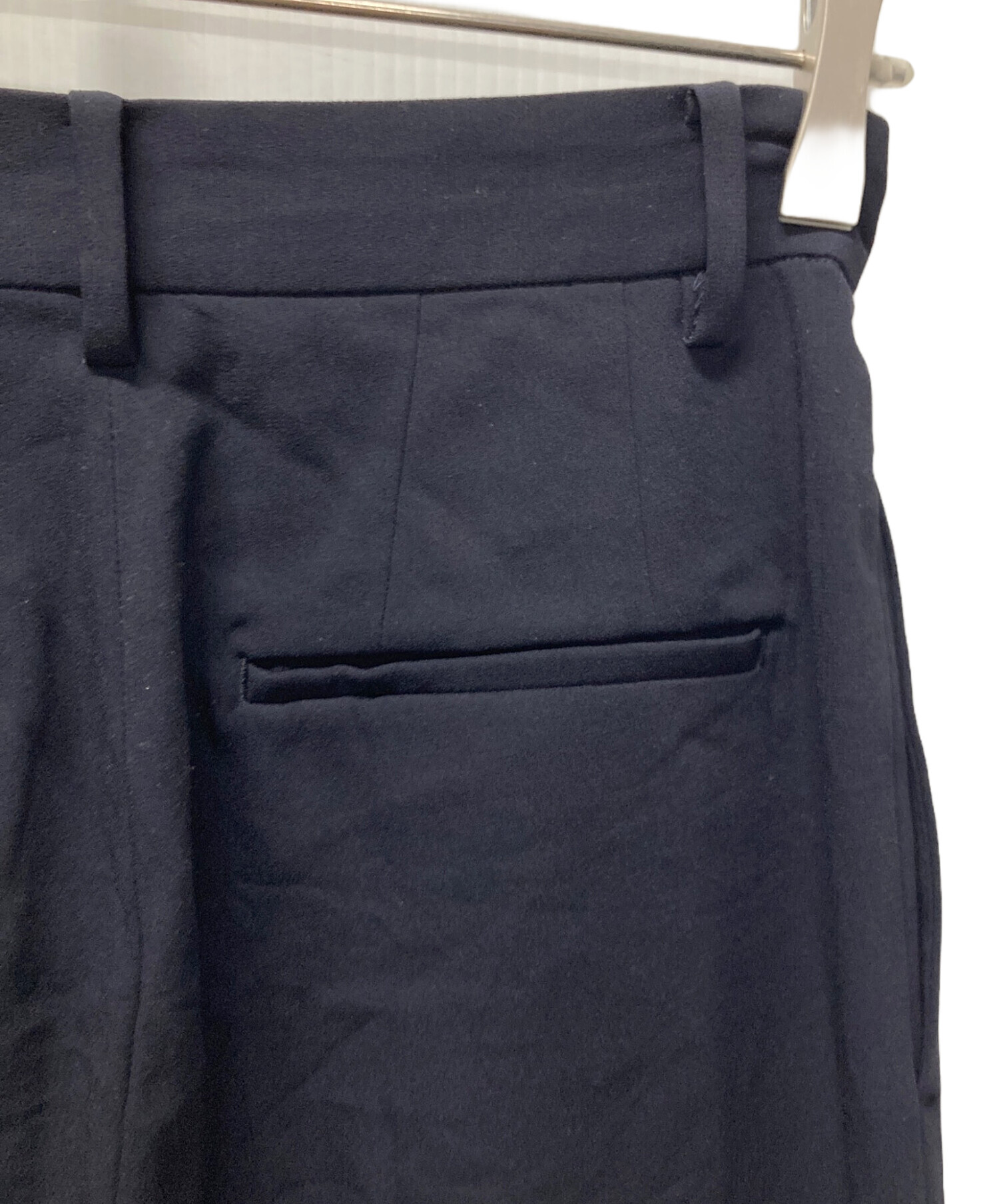 中古・古着通販】Plage (プラージュ) Georgette Tuck パンツ ネイビー 