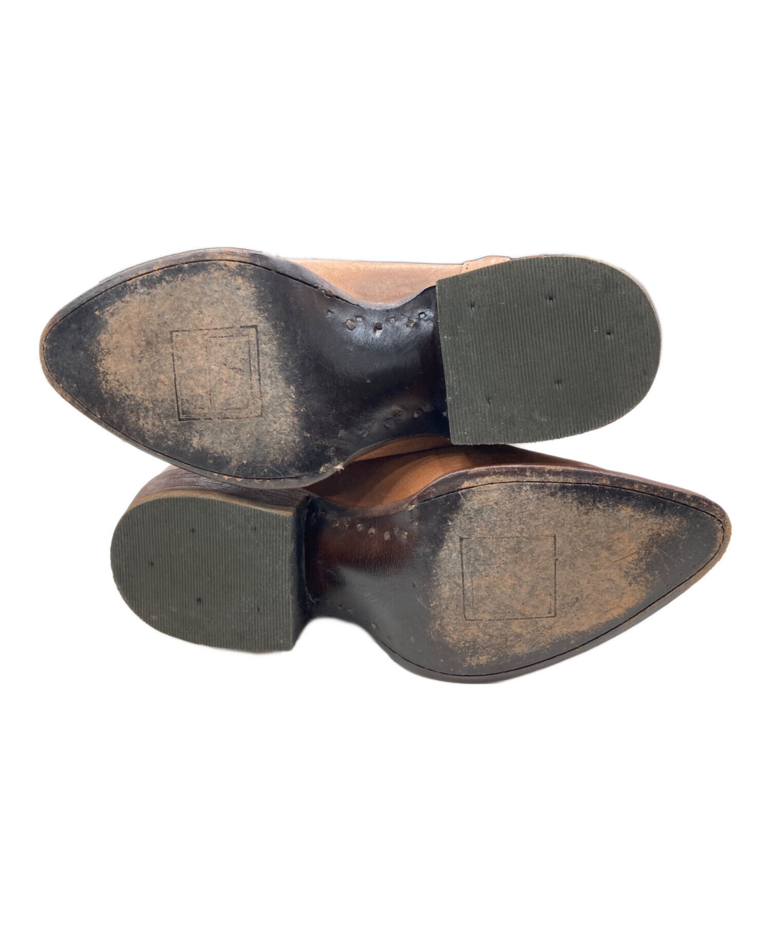 美品！【FRYE】フライ　ウエスタンブーツ　ライトブラウン　24cm 中古・古着通販】FRYE (フライ) ウェスタンブーツ ブラウン サイズ