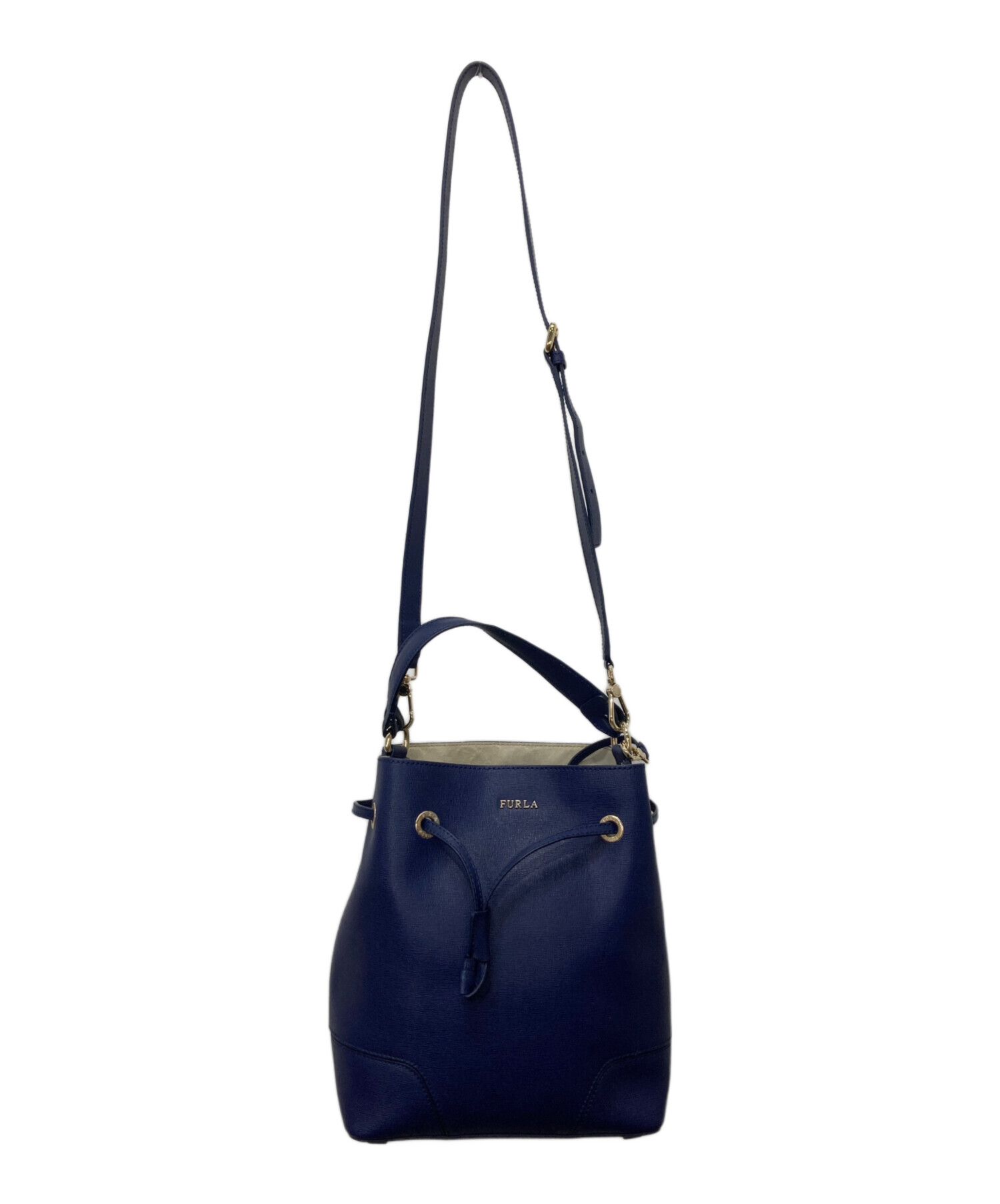 中古・古着通販】FURLA (フルラ) ステイシー/2WAY巾着バッグ ブルー