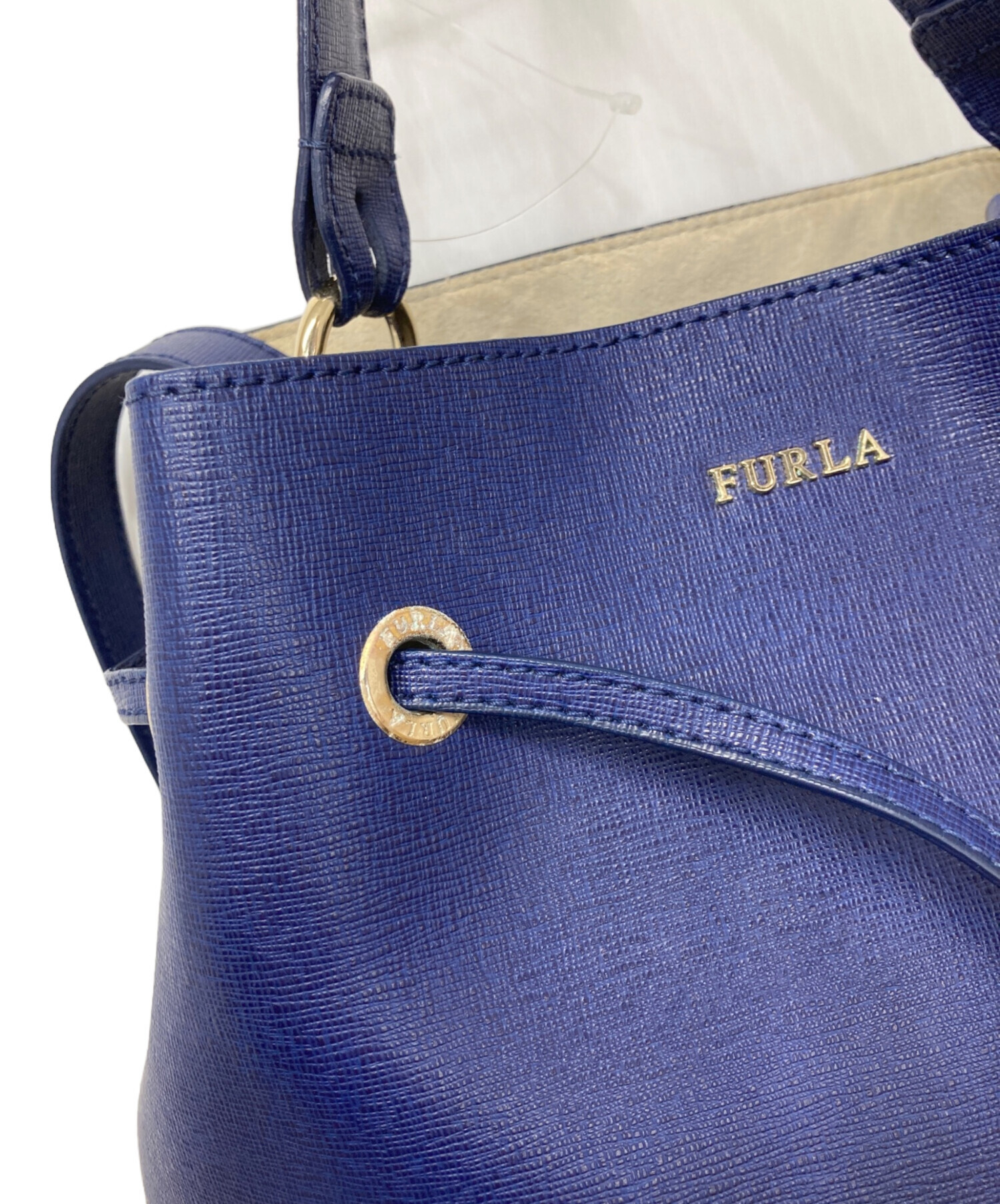 中古・古着通販】FURLA (フルラ) ステイシー/2WAY巾着バッグ ブルー