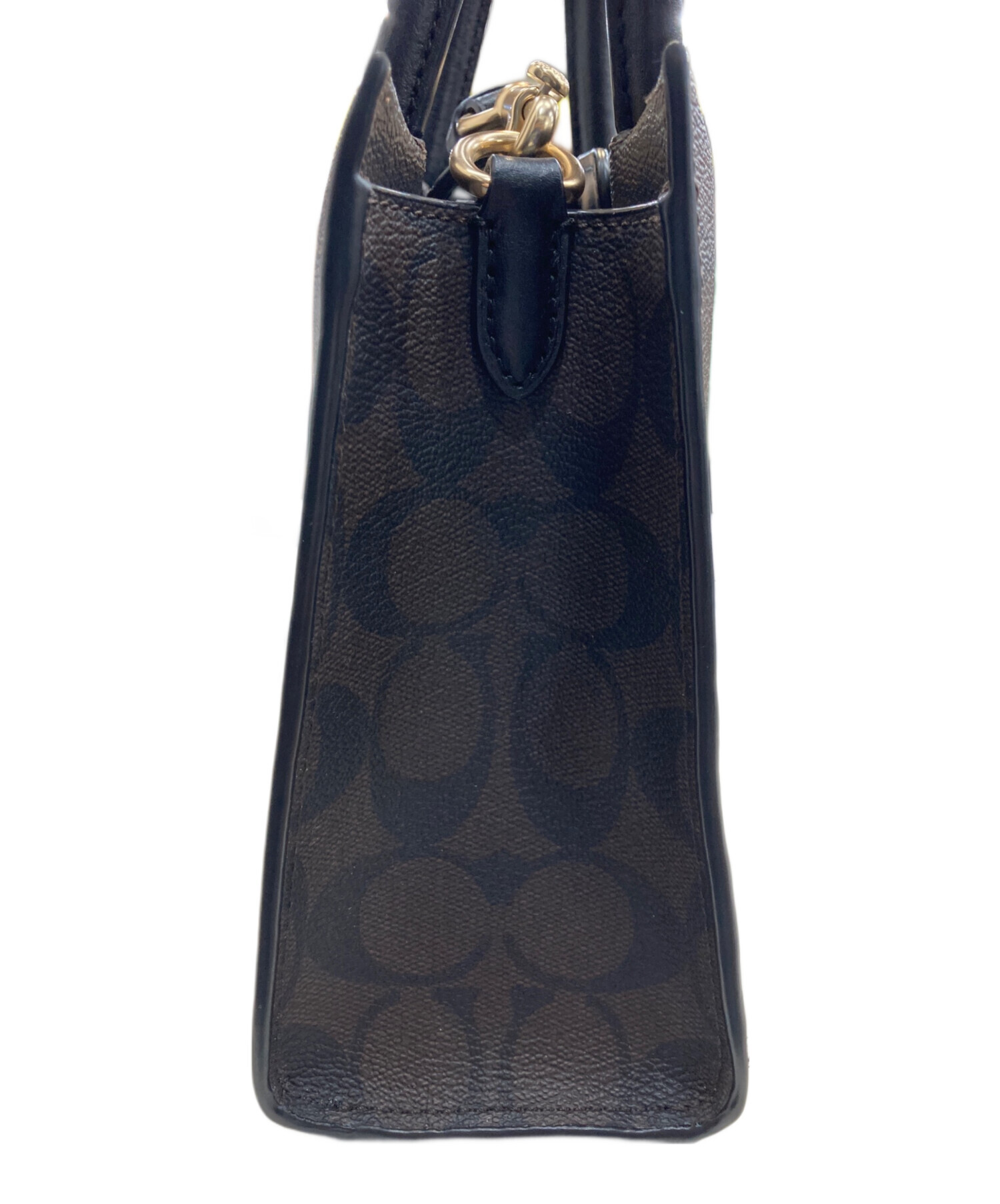 中古・古着通販】COACH (コーチ) ミニ キャリー/シグネチャー2WAY 