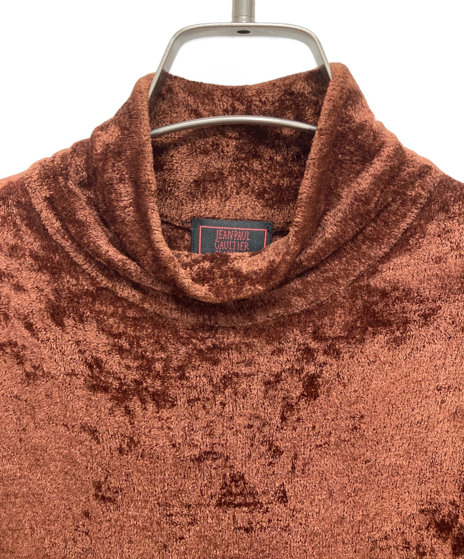 jean Paul GAULTIEN異素材ベルベットWジップハイネックジャケット jean Paul GAULTIEN異素材ベルベットWジップハイネックジャケット