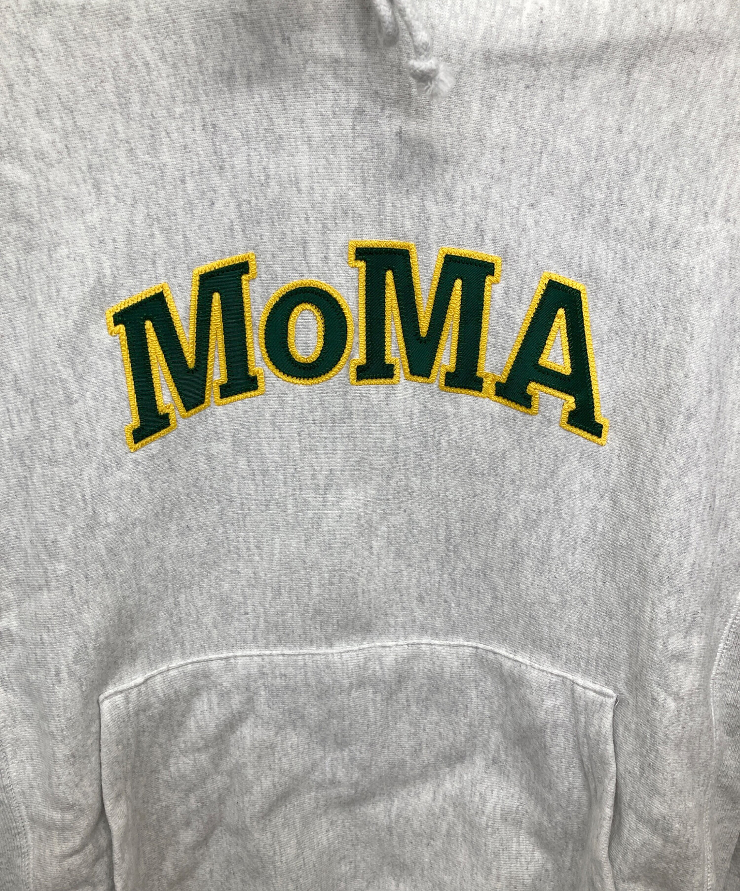 MoMA モマ× Champion リバースウィーブ　パーカー Ｍ MoMA(モマ)】 Champion 12oz REVERSE WEAVE PULLOVER HOODIE (リバース