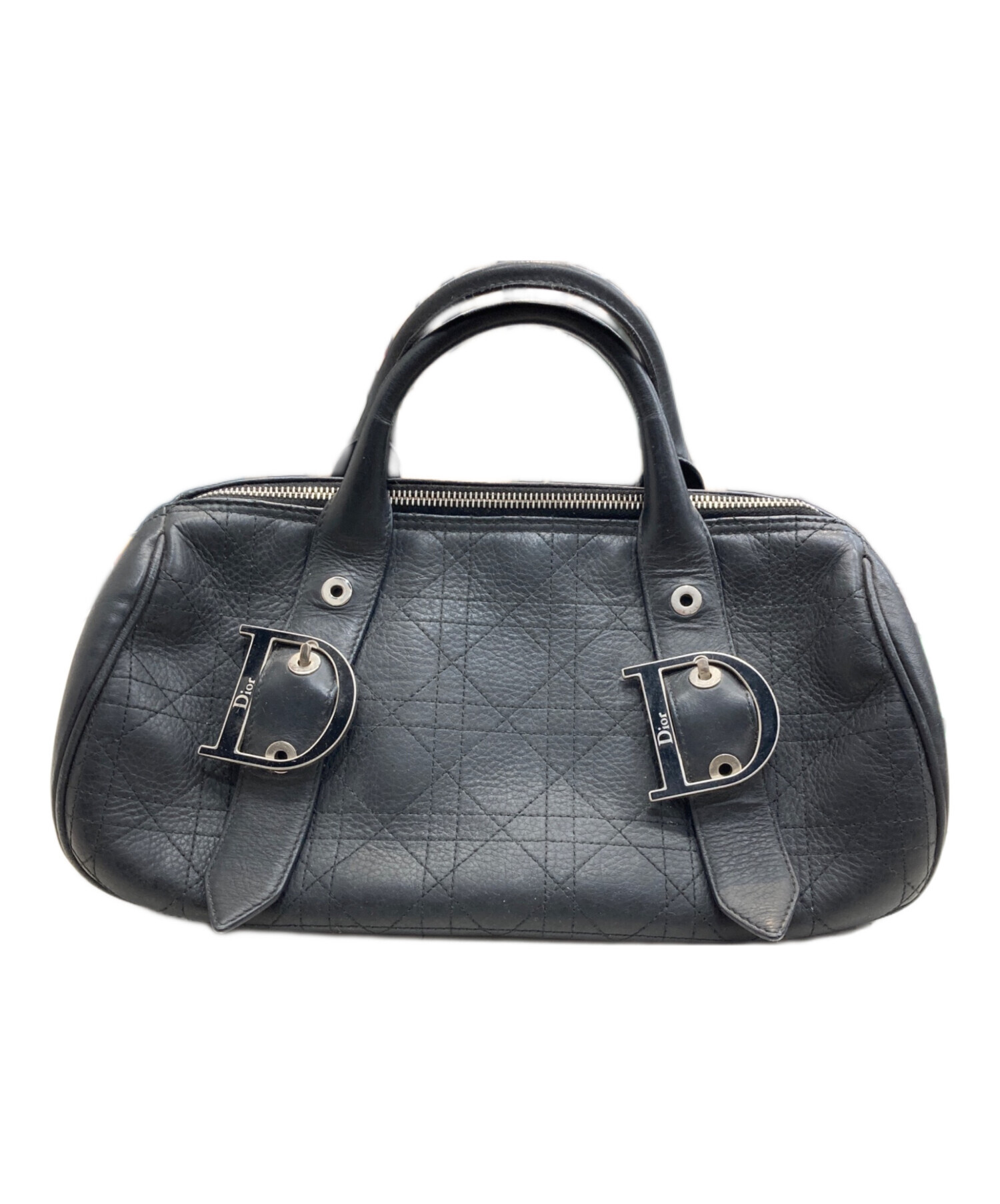 レア美品★クリスチャンディオール カナージュ ミニボストン ハンドバッグ 保存袋 中古・古着通販】Christian Dior (クリスチャン ディオール