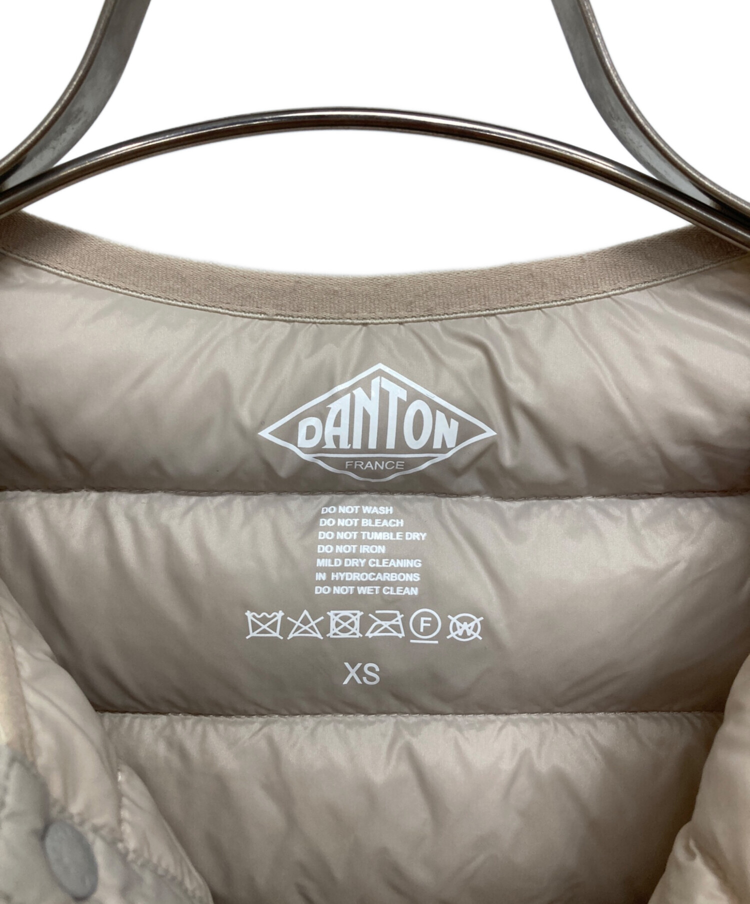 中古・古着通販】DANTON (ダントン) ノーカラーダウンジャケット 