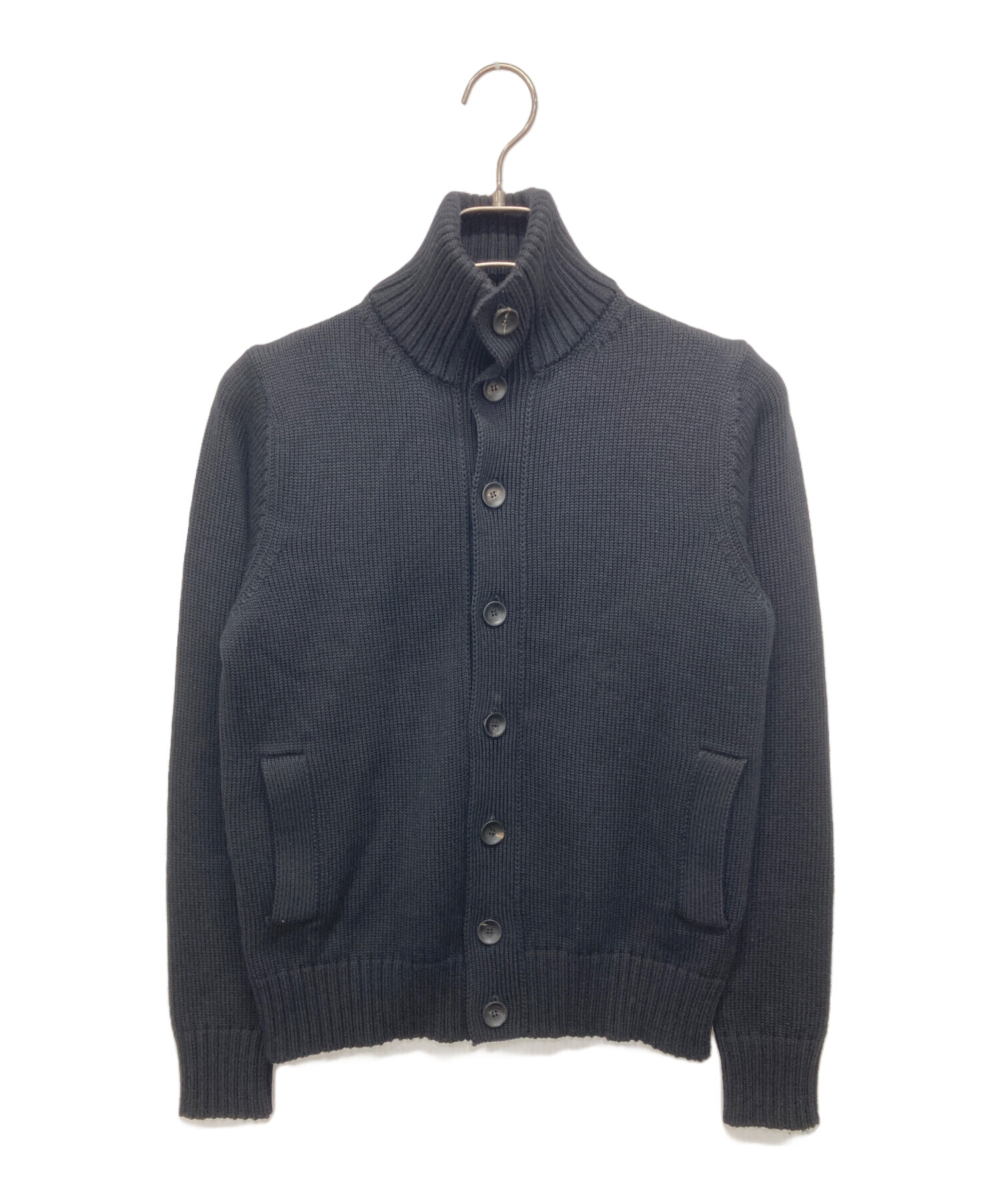 【中古】ザノーネ ZANONE 7ETJP1 ZC240 カーディガン ニット ダウンベスト 48 紺系 ネイビー イタリア製 ライナー 毛 中古・古着通販】Zanone (ザノーネ) 5ゲージウールソリッドスタンド