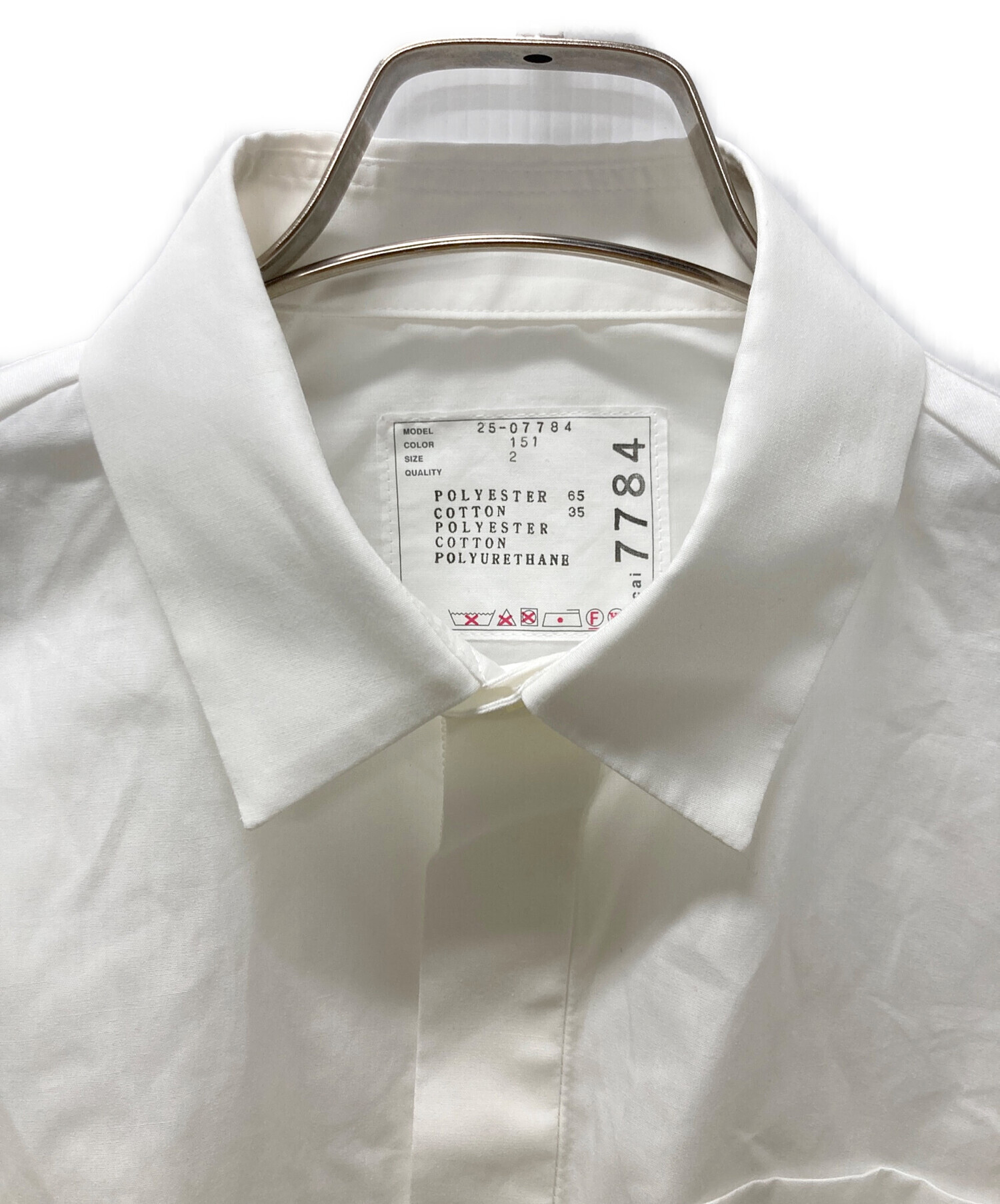 中古・古着通販】sacai (サカイ) Cotton Poplin Nylon Twill Shirt
