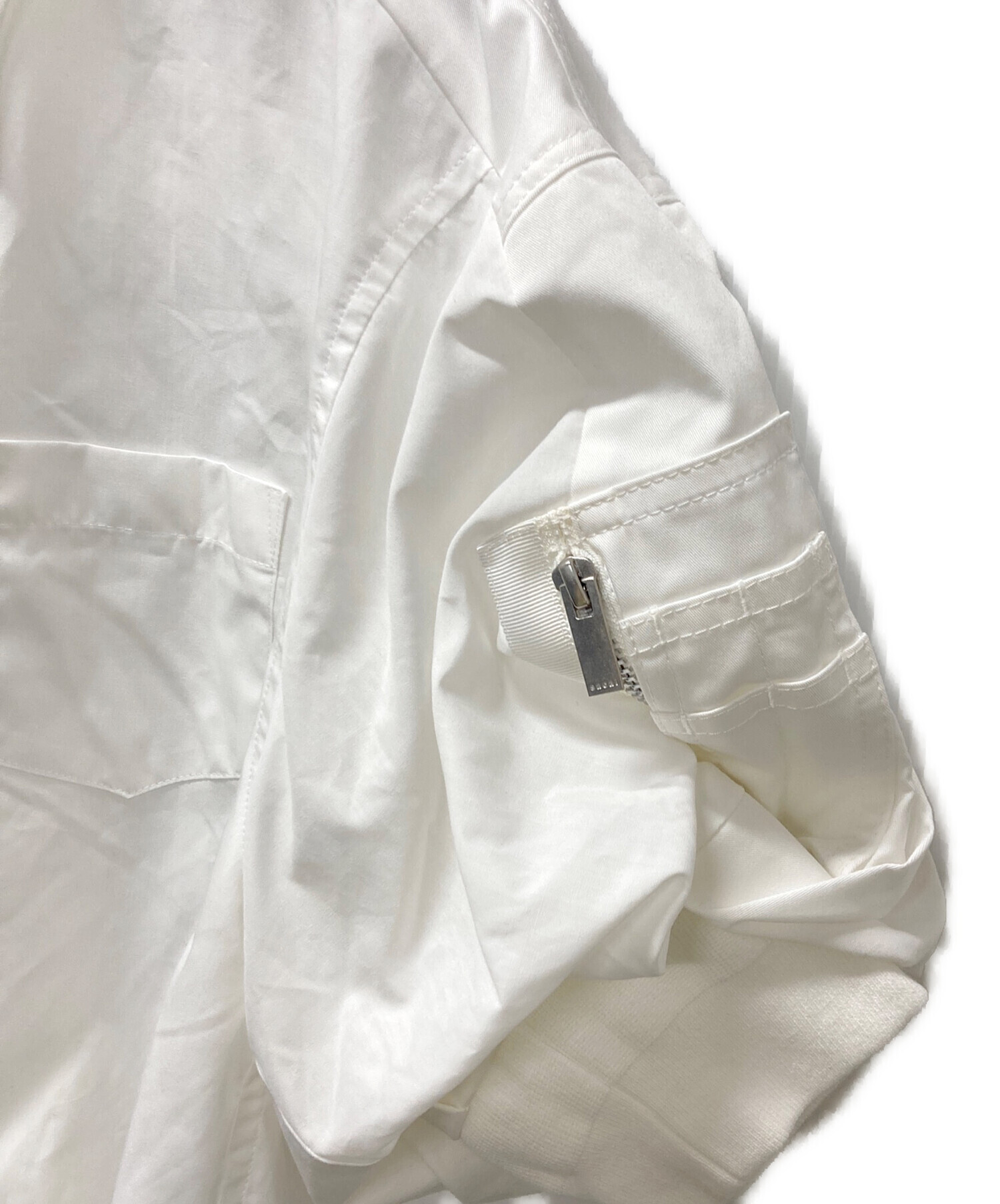 中古・古着通販】sacai (サカイ) Cotton Poplin Nylon Twill Shirt