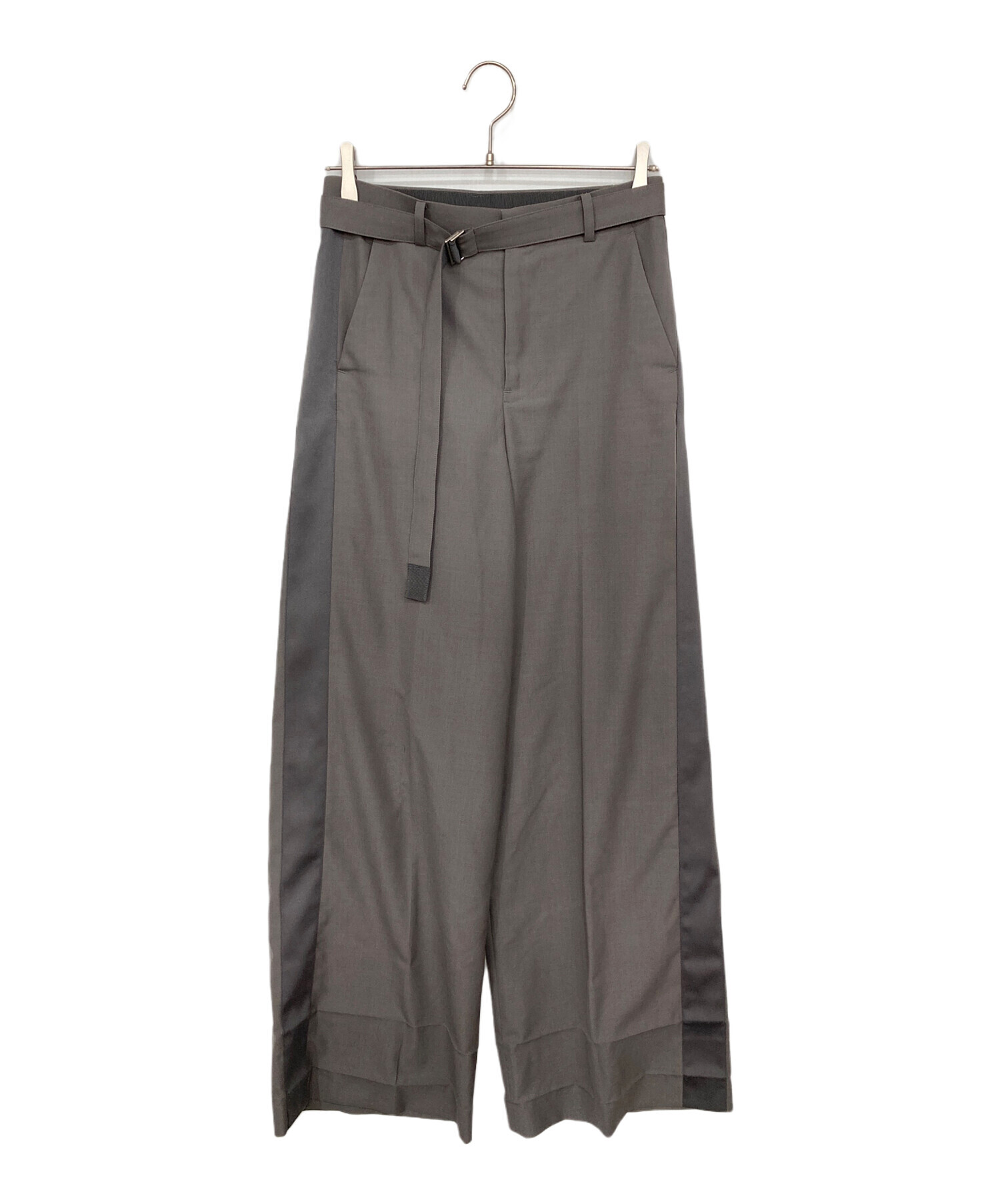 中古・古着通販】sacai (サカイ) Suiting Pants/ラインパンツ カーキ