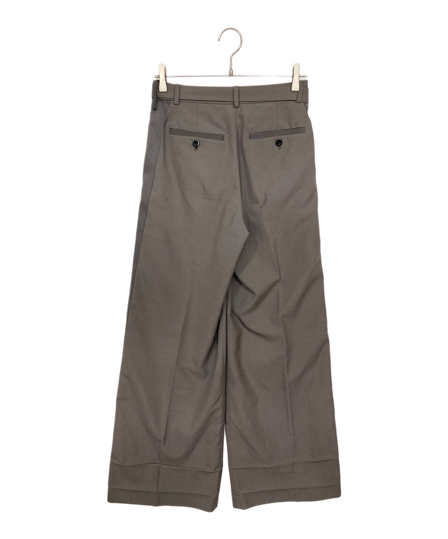中古・古着通販】sacai (サカイ) Suiting Pants/ラインパンツ カーキ