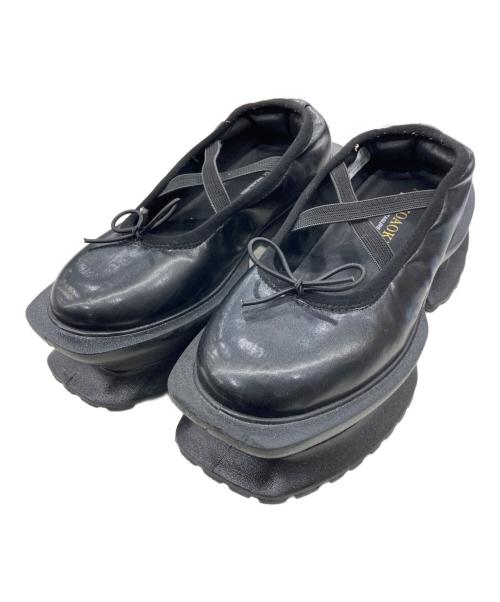 AKIKO AOKI Aerial Garden ブラックレザー厚底シューズ Aerial Garden BK×BK – AKIKOAOKI(アキコアオキ)公式オンラインストア