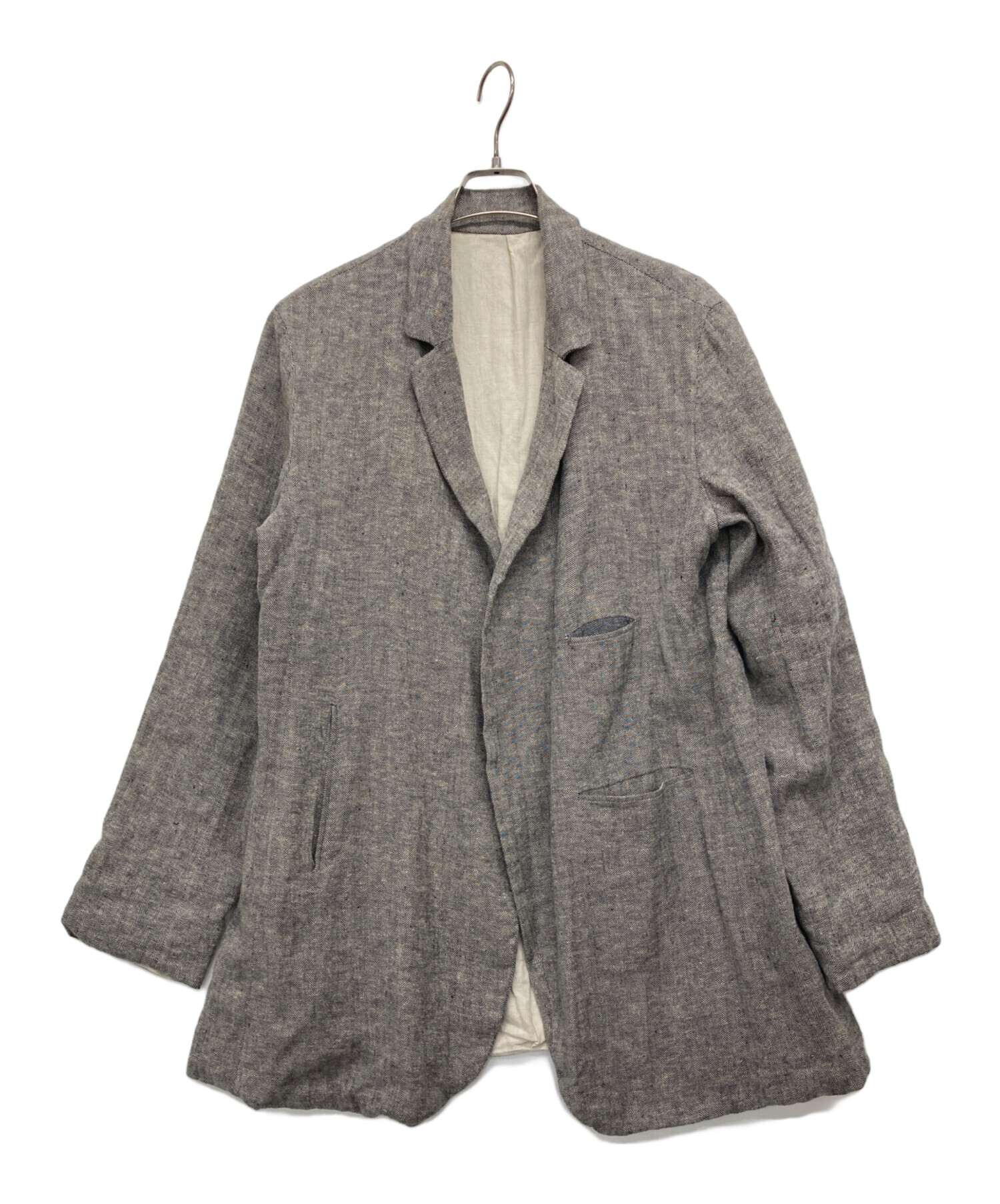 mon sakata モンサカタ　テーラードジャケット 中古・古着通販】mon SAKATA (モンサカタ) リネン混テーラード