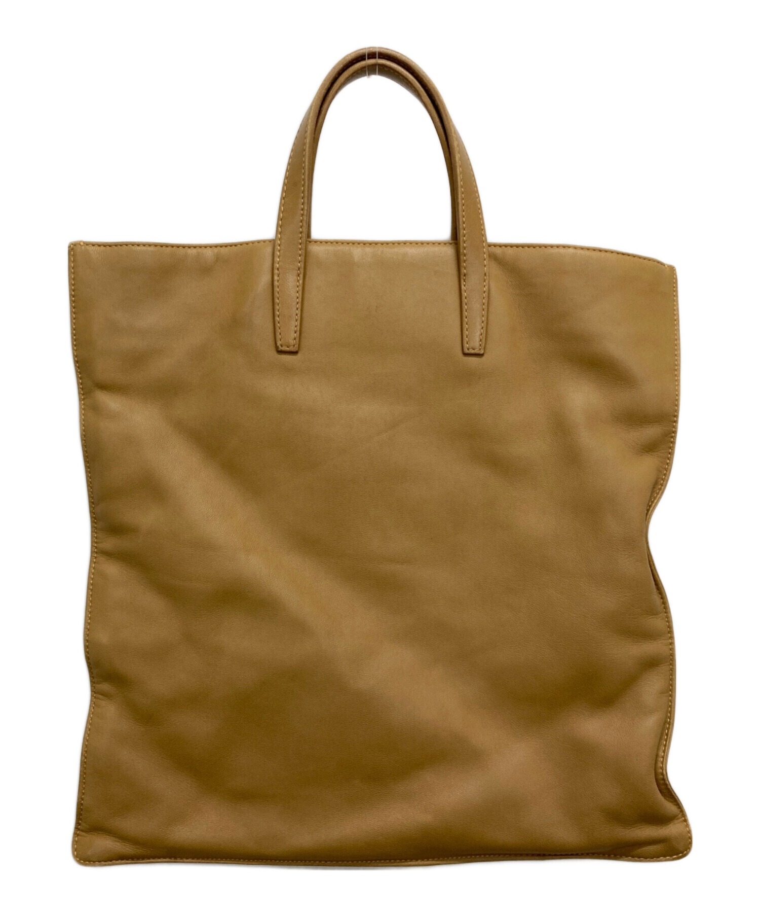 ロエベ アナグラム ナッパレザー トート ハンドバッグ ゴールド金具 A4可 美品 ロエベ レザー トートバッグ ナッパ アナグラム ロゴ型押し