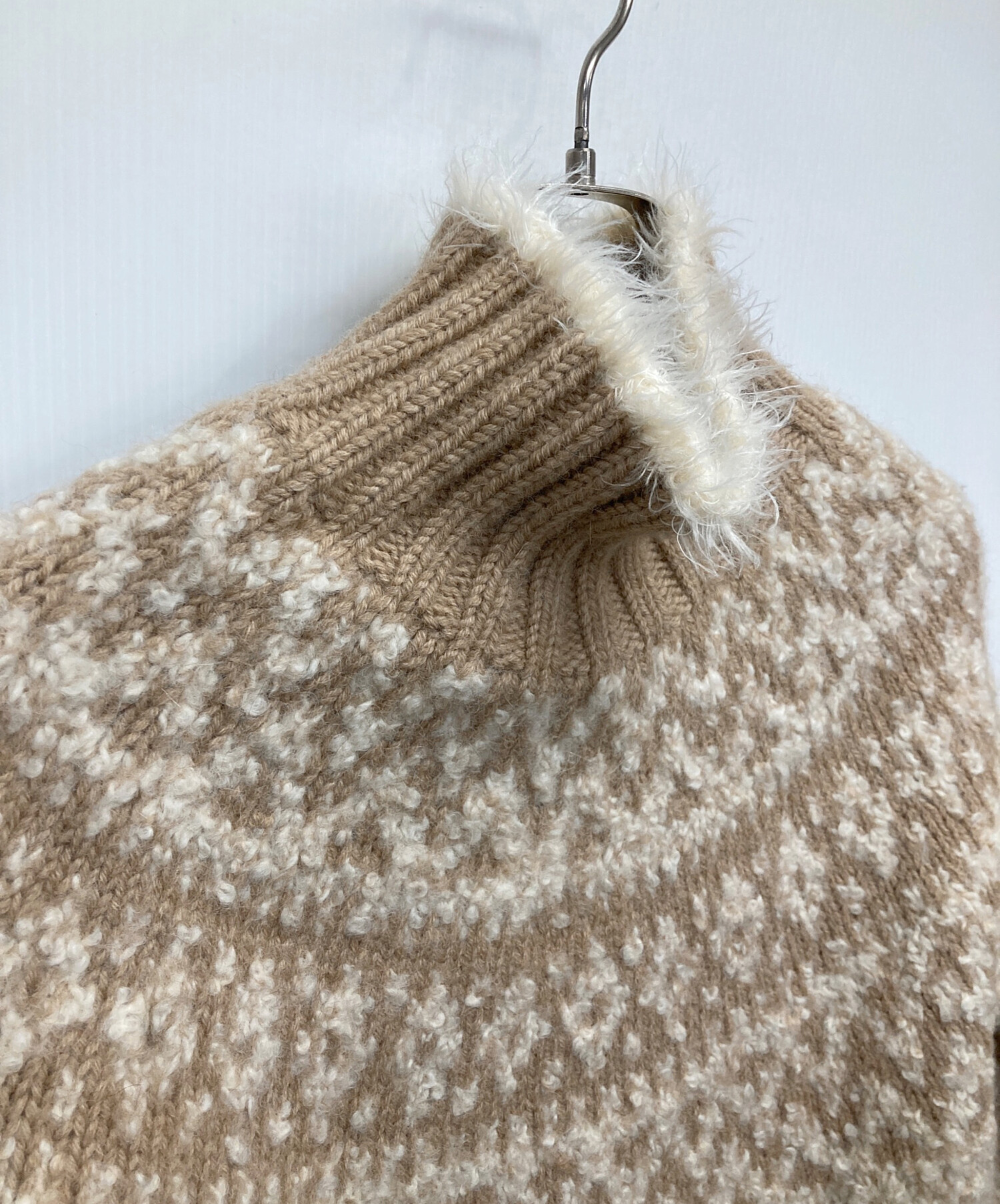 ドゥロワー ノルディックセーター 中古・古着通販】DRAWER (ドゥロワー) ノルディック柄ハイネックニット