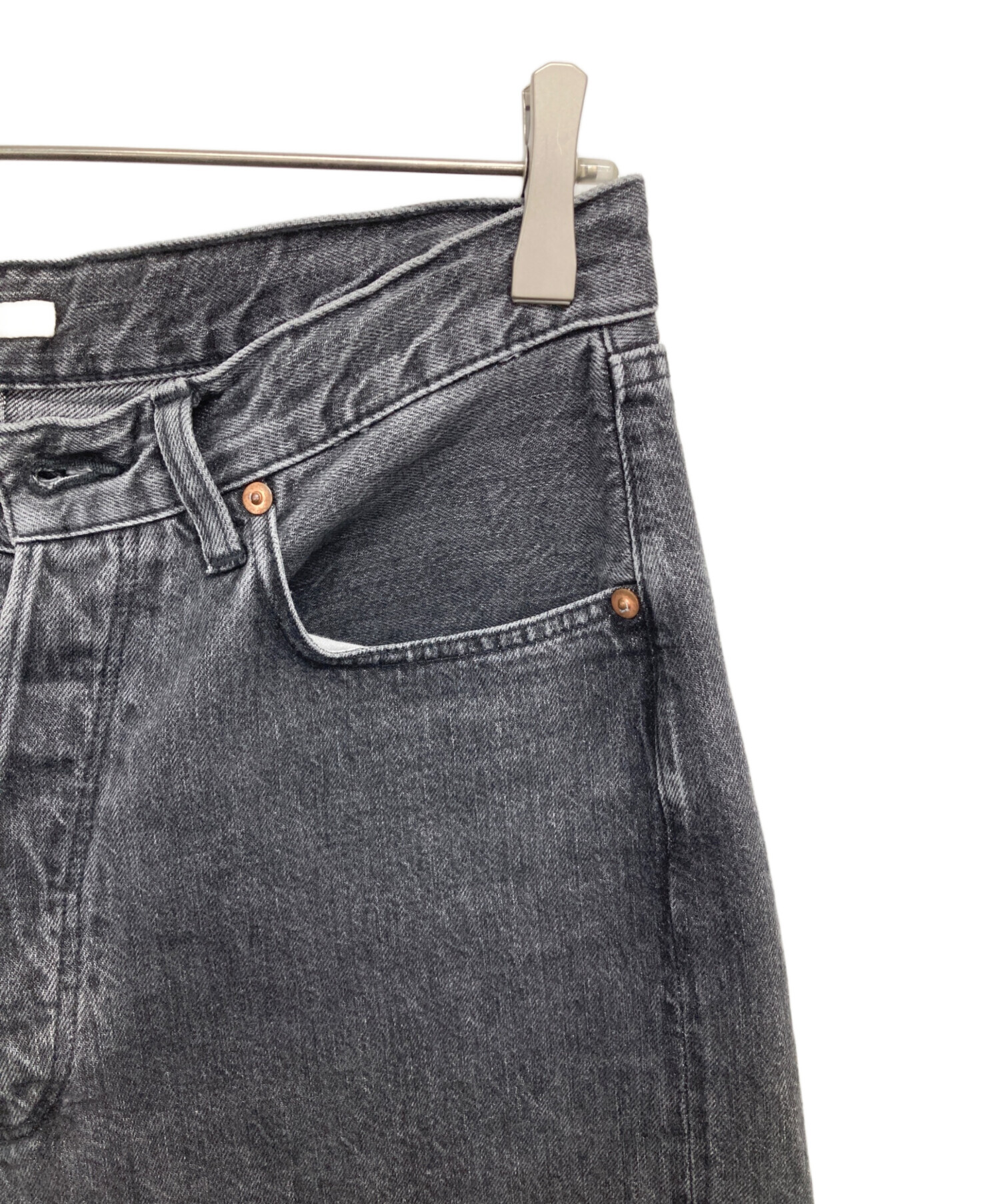中古・古着通販】ULTERIOR (アルテリア) WASHED SELVEDGE BLACK DENIM 
