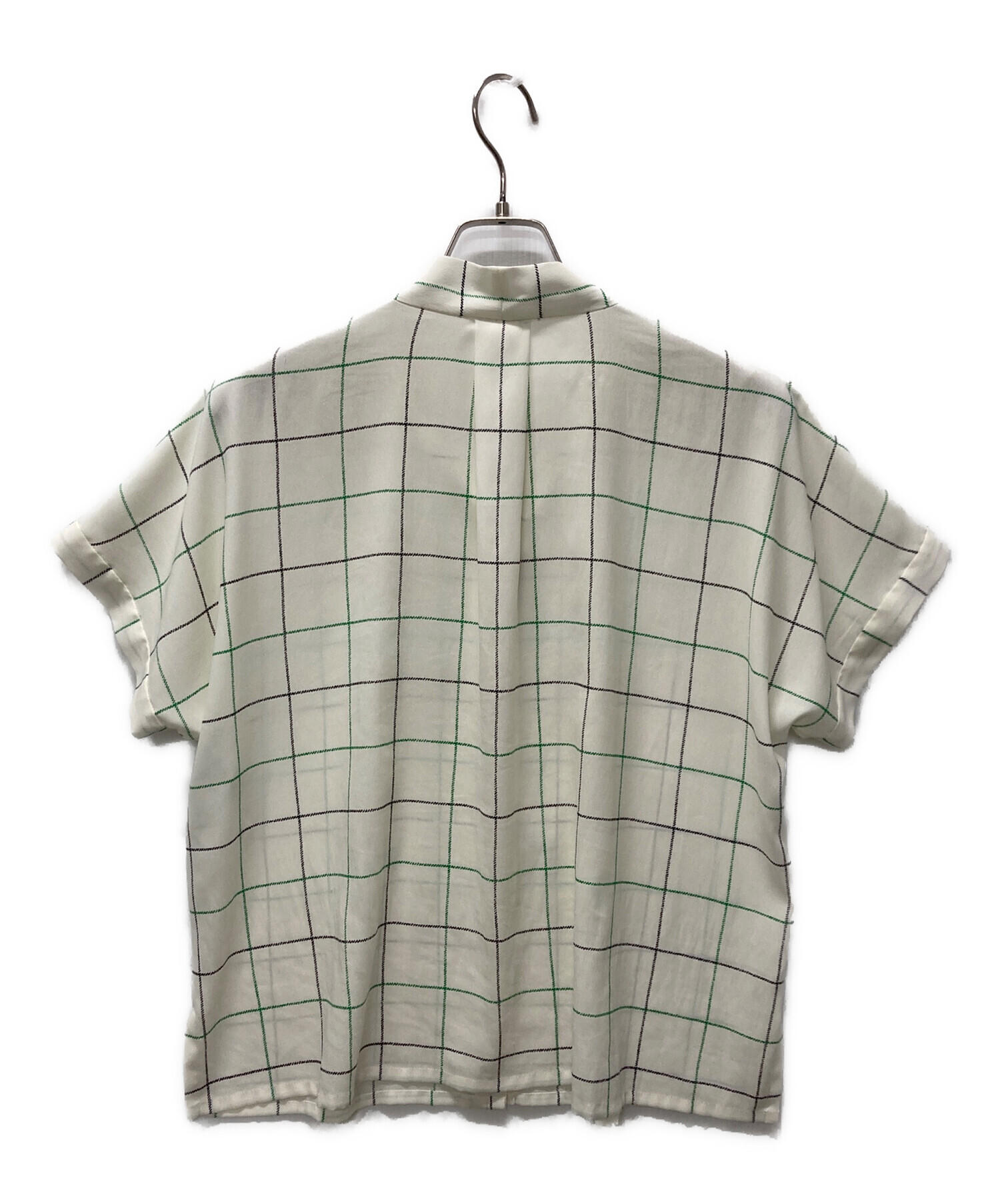 [ウグイス]マッキントッシュロンドン　ブラウス 半袖　サイズ38 中古・古着通販】MACKINTOSH LONDON (マッキントッシュ ロンドン) 半袖