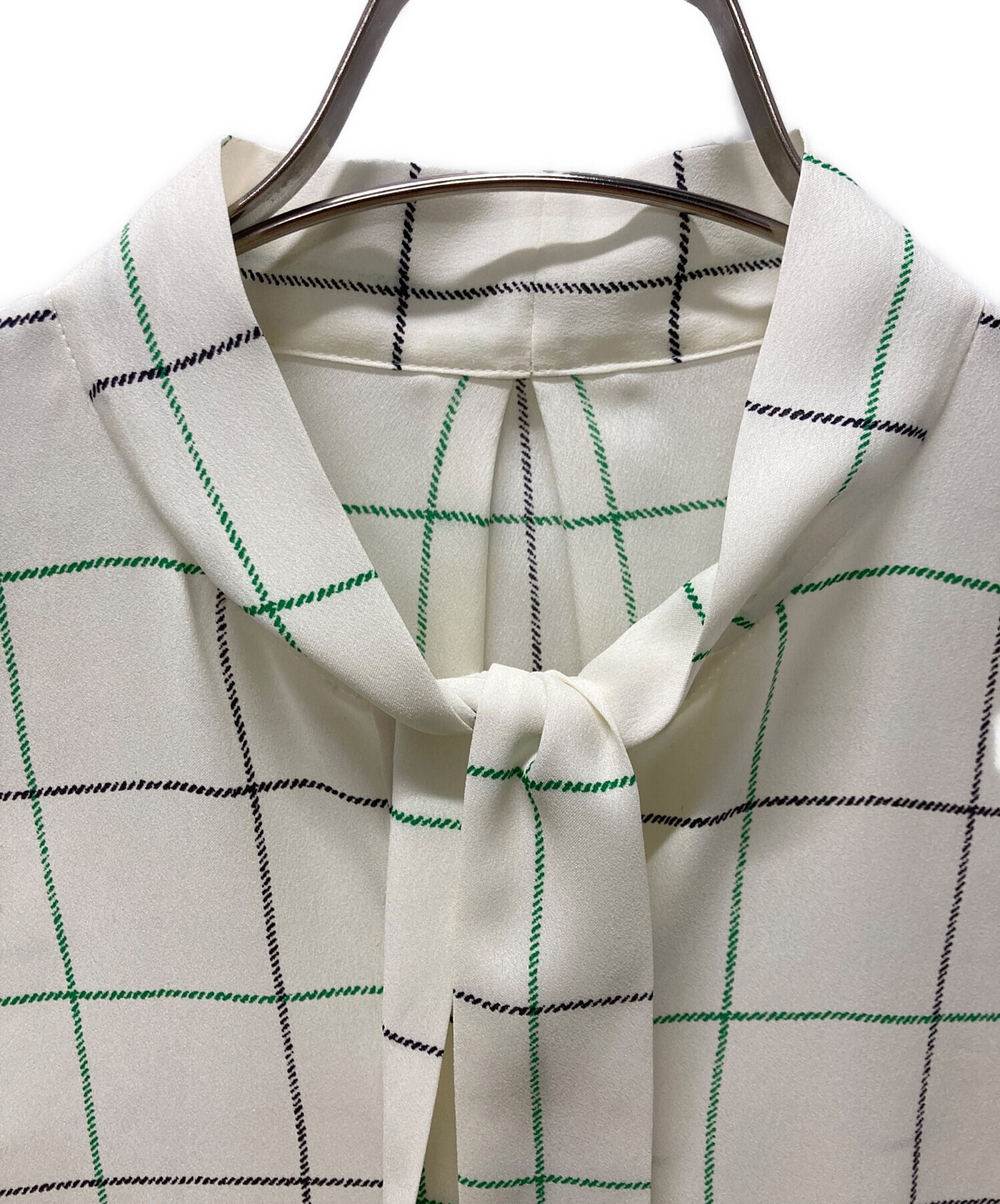 [ウグイス]マッキントッシュロンドン　ブラウス 半袖　サイズ38 中古・古着通販】MACKINTOSH LONDON (マッキントッシュ ロンドン) 半袖