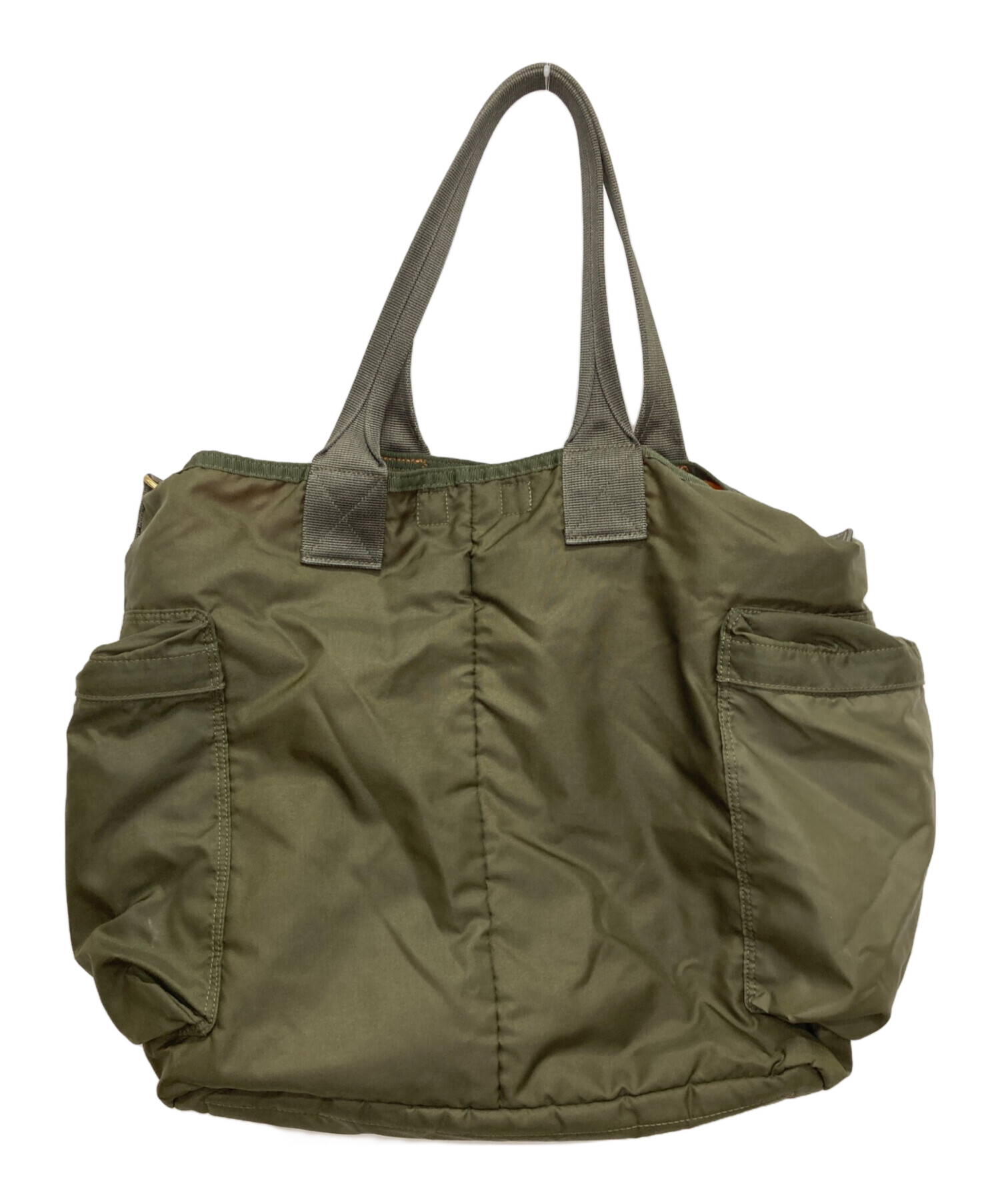 中古・古着通販】PORTER (ポーター) FORCE/2WAYトートバッグ グリーン 