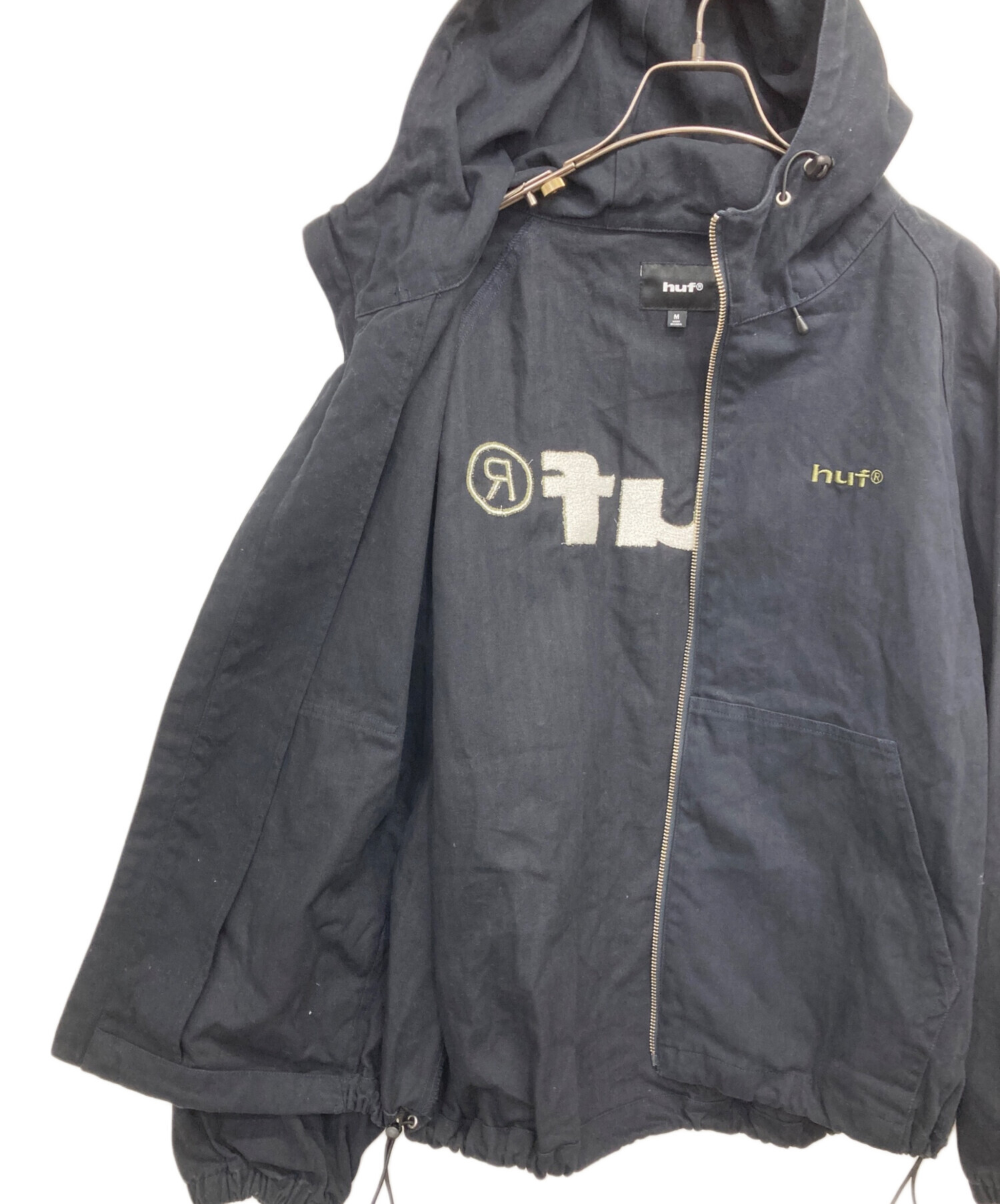 中古・古着通販】HUF (ハフ) eightynine HOODED JACKET ブラック