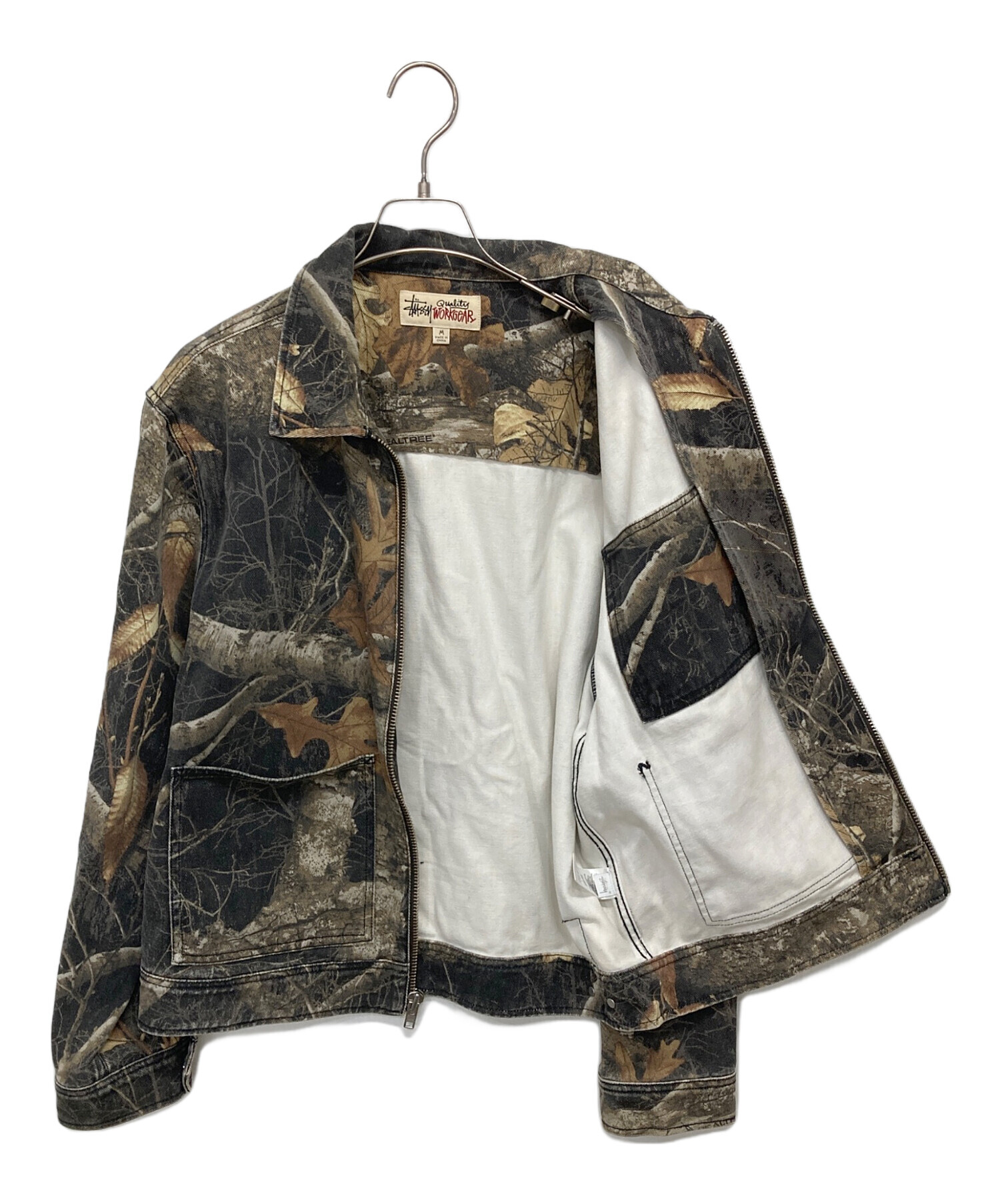 STUSSY ZIP WORK JACKET REALTREE リアルツリー ☆関税込☆STUSSY☆ZIP WORK JACKET REALTREE EDGE☆ (STUSSY