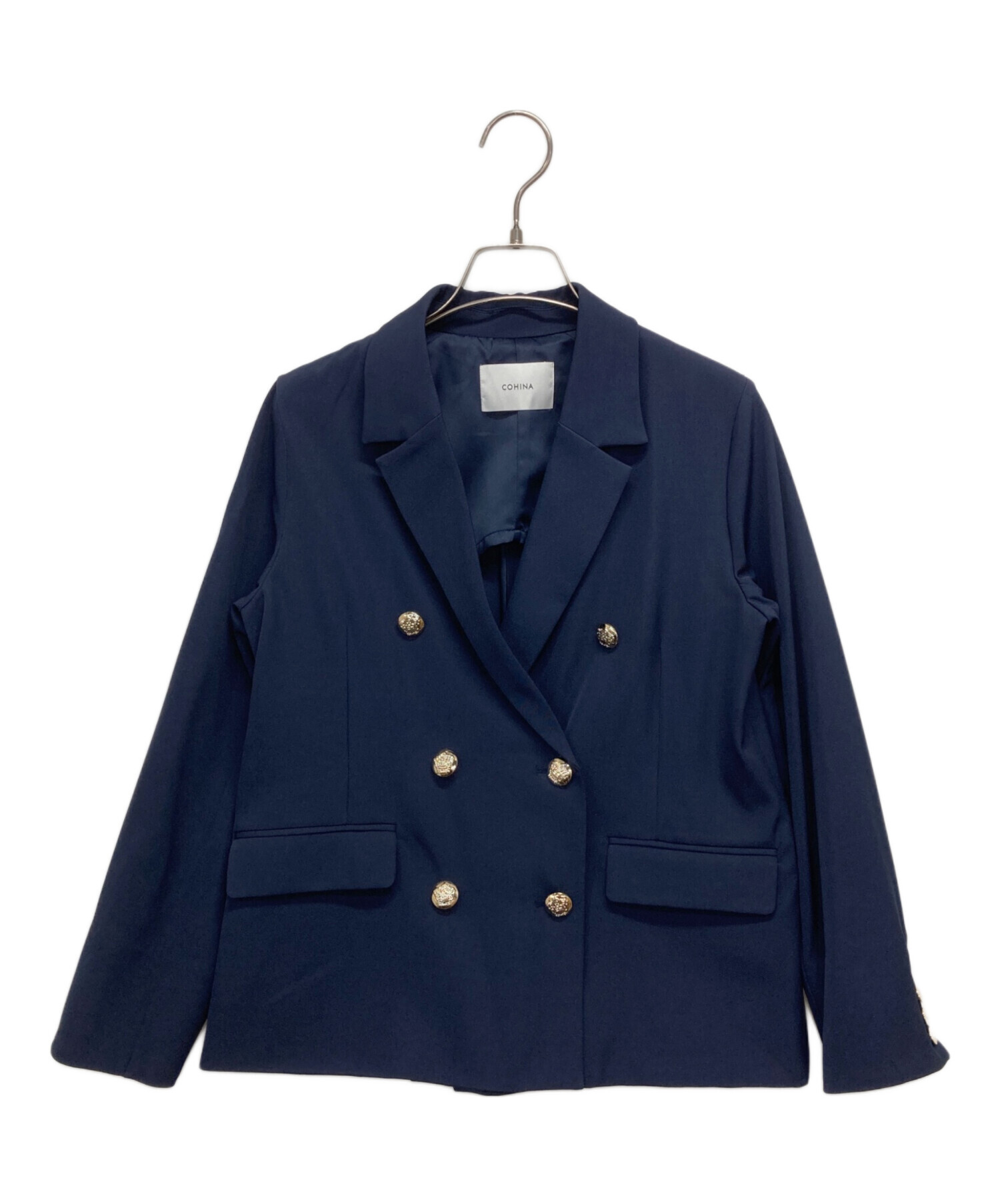 中古・古着通販】COHINA (コヒナ) ゴールドボタンダブルジャケット