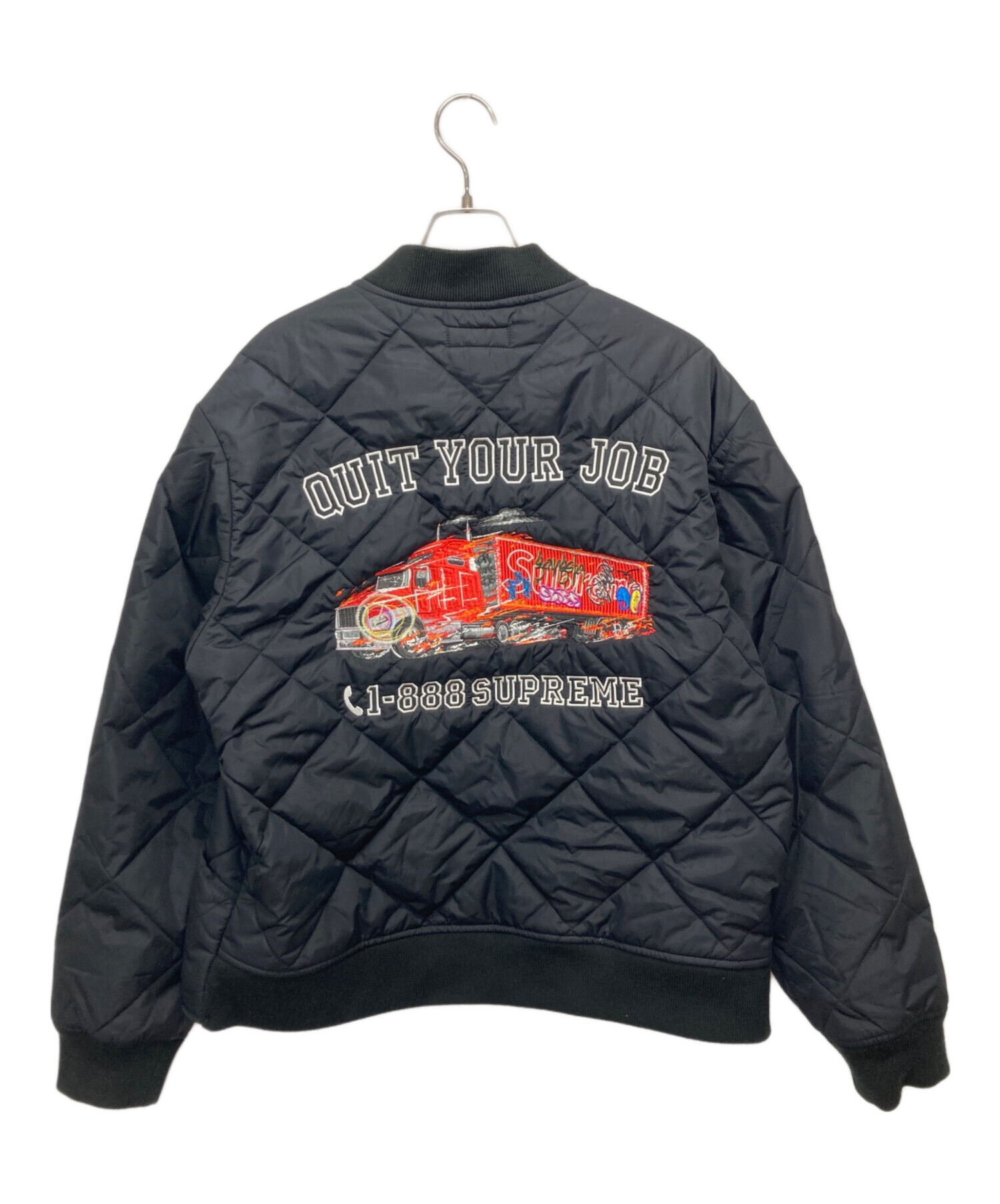 中古・古着通販】SUPREME (シュプリーム) QUIT YOUR JOB QUILTED WORK 