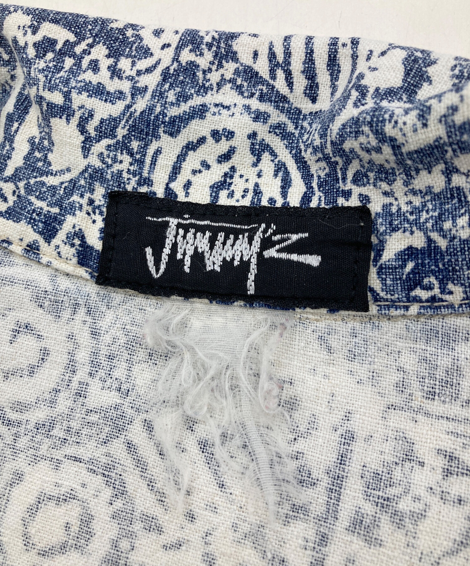 中古・古着通販】JIMMY'Z (ジミーズ) 80sオープンカラーシャツ ブルー