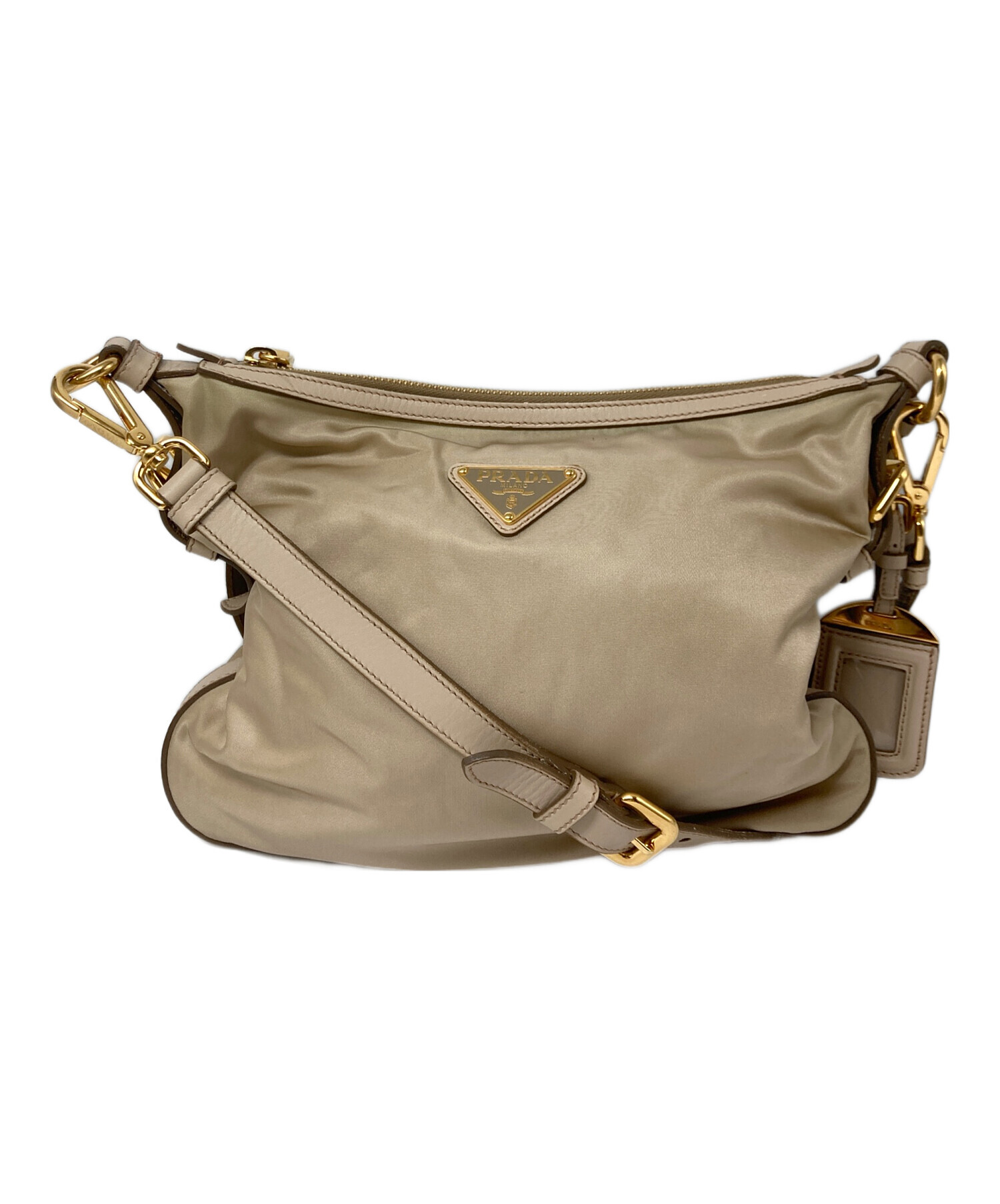 PRADA ベージュ ショルダーバッグ ナイロン バッグPRADA プラダ