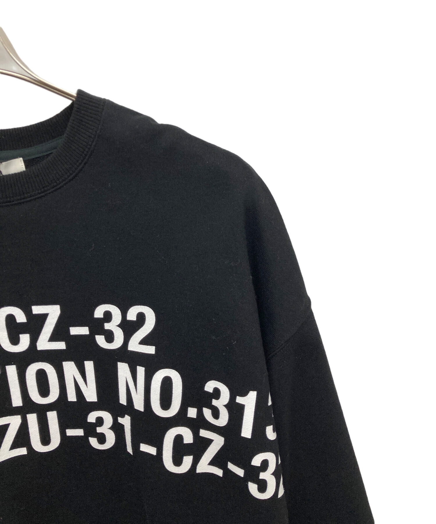 中古・古着通販】ZUCCA (ズッカ) スウェット ブラック サイズ:M