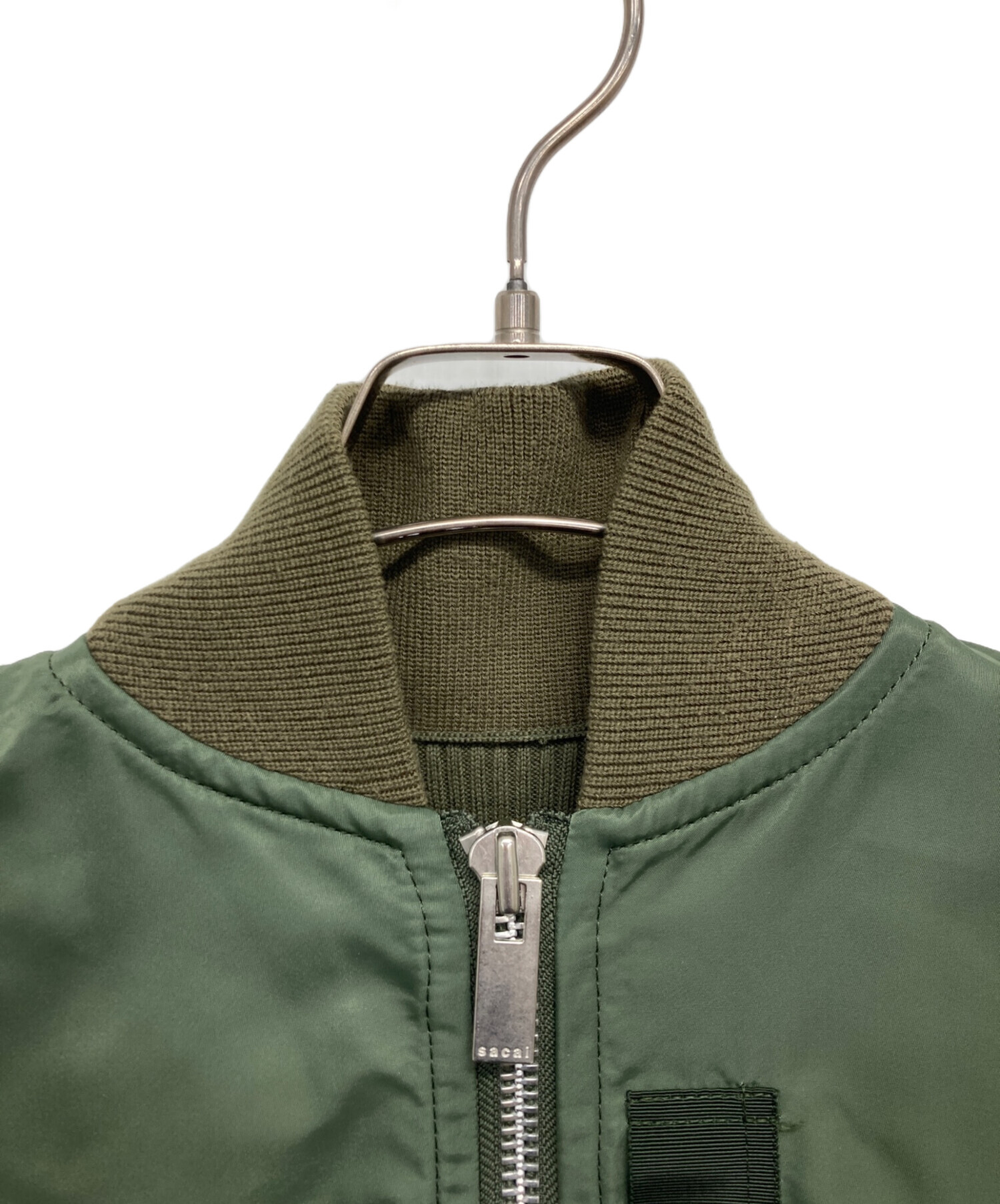 中古・古着通販】sacai (サカイ) Nylon Twill Blouson カーキ サイズ:1