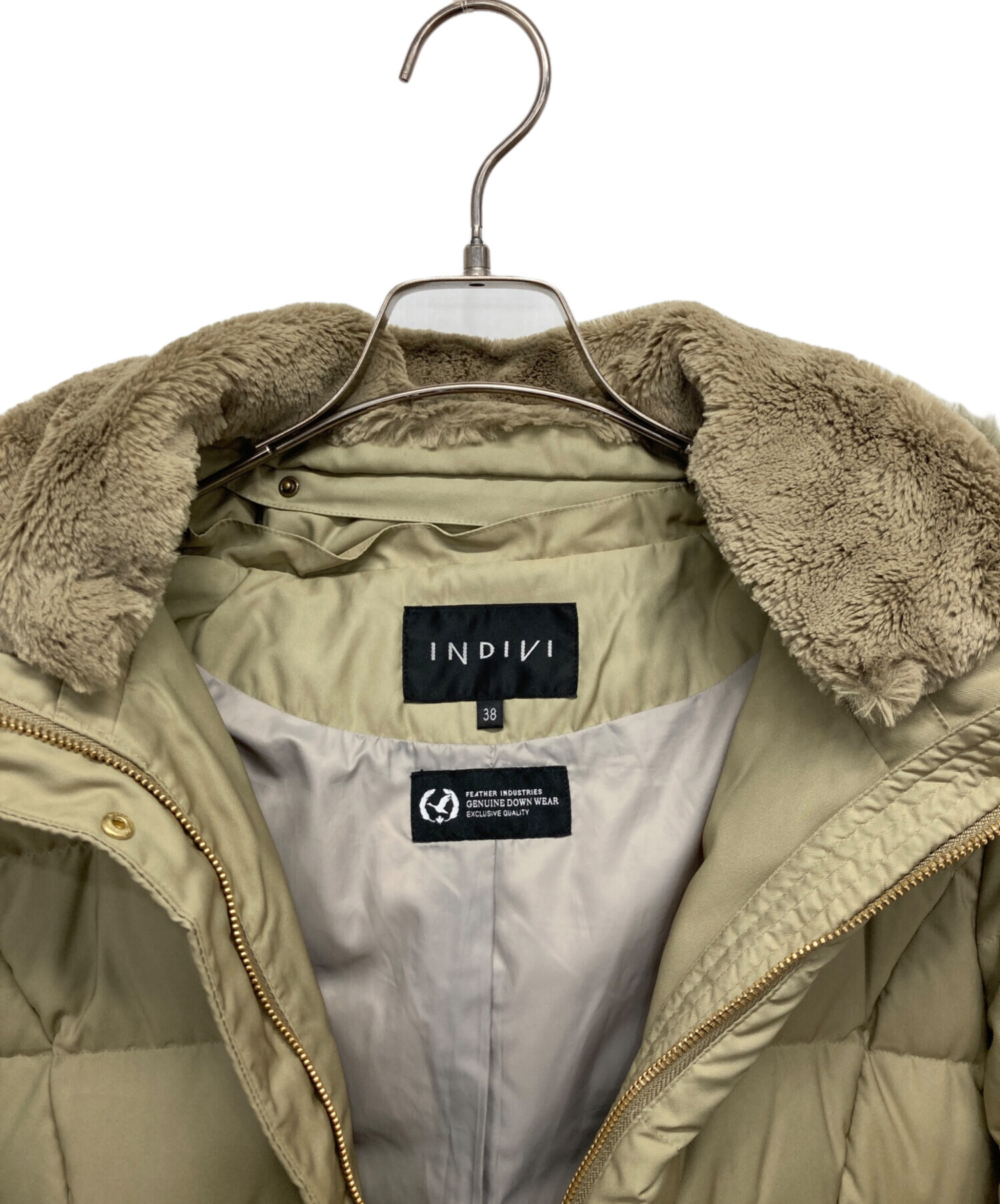 中古・古着通販】INDIVI (インディヴィ) 撥水ロングダウンコート 