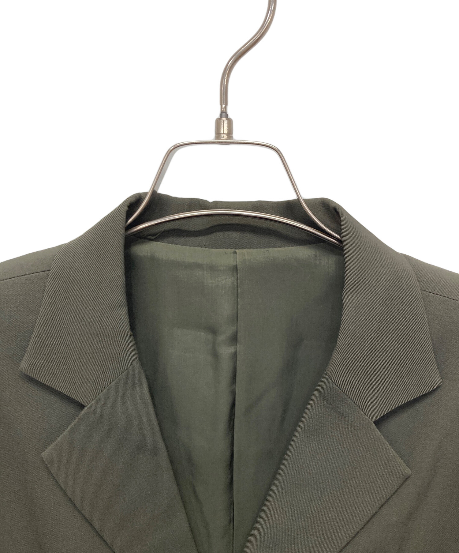 中古・古着通販】Y's (ワイズ) 3Bテーラードジャケット グリーン