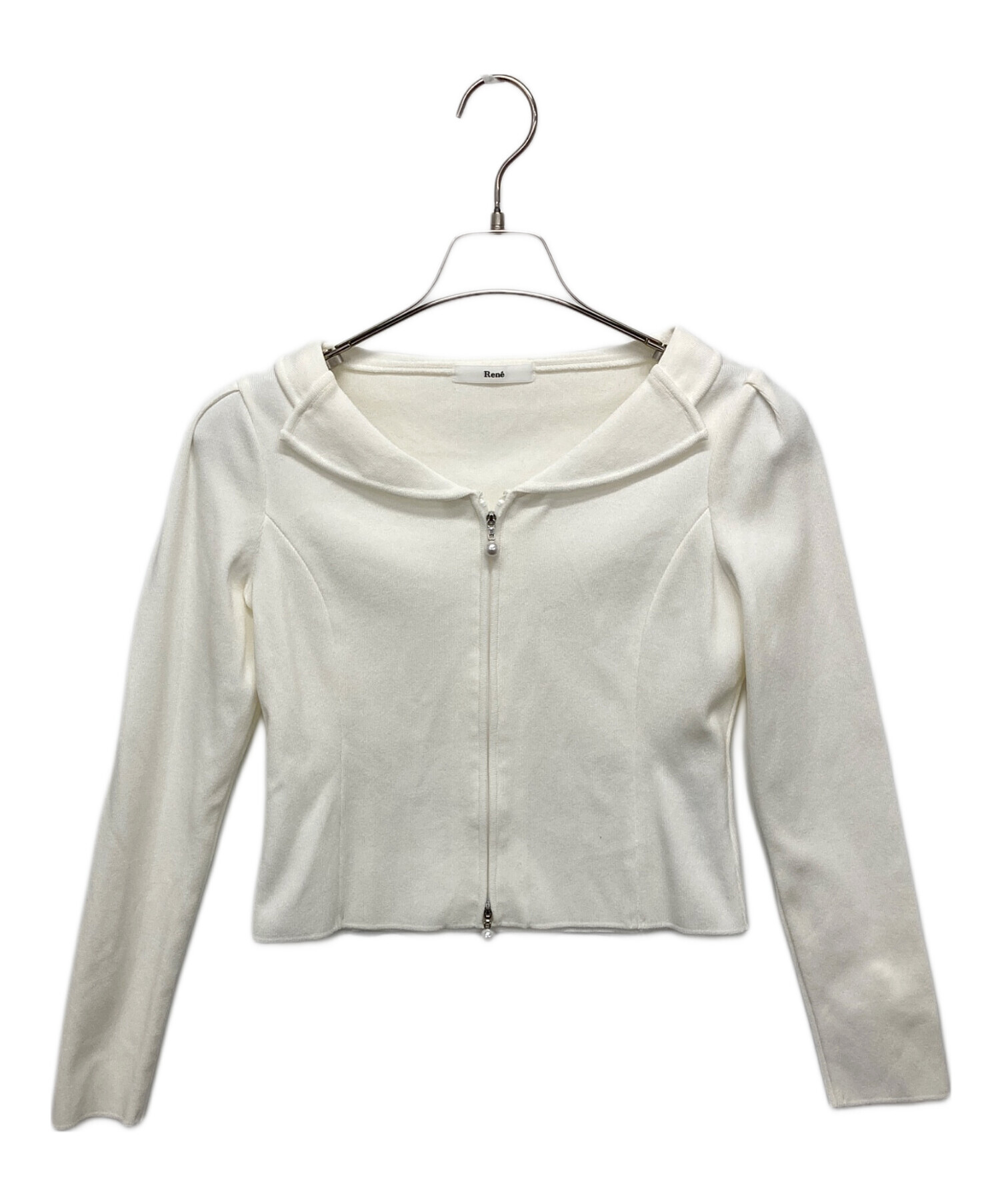 中古・古着通販】Rene (ルネ) パールジップカーディガンジャケット