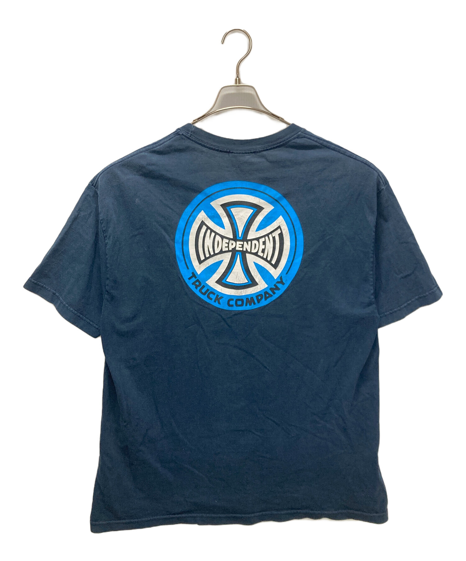 INDEPENDENT Tシャツ インディペンデント NHS XL ネイビー 中古・古着通販】INDEPENDENT (インディペンデント) 90'sプリントT