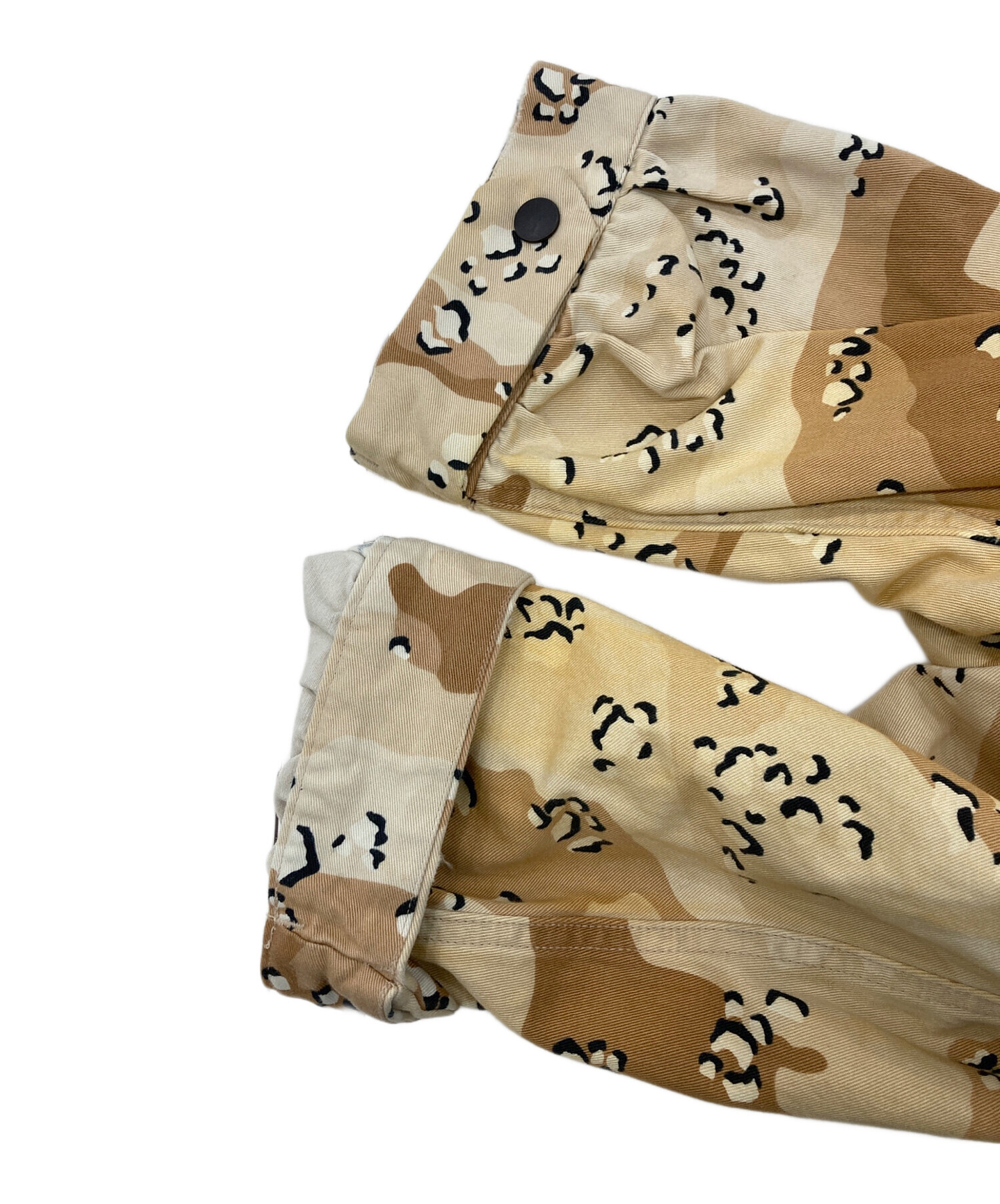中古・古着通販】ANCELLM (アンセルム) CAMO ZIPUP HOODIE ブラウン 